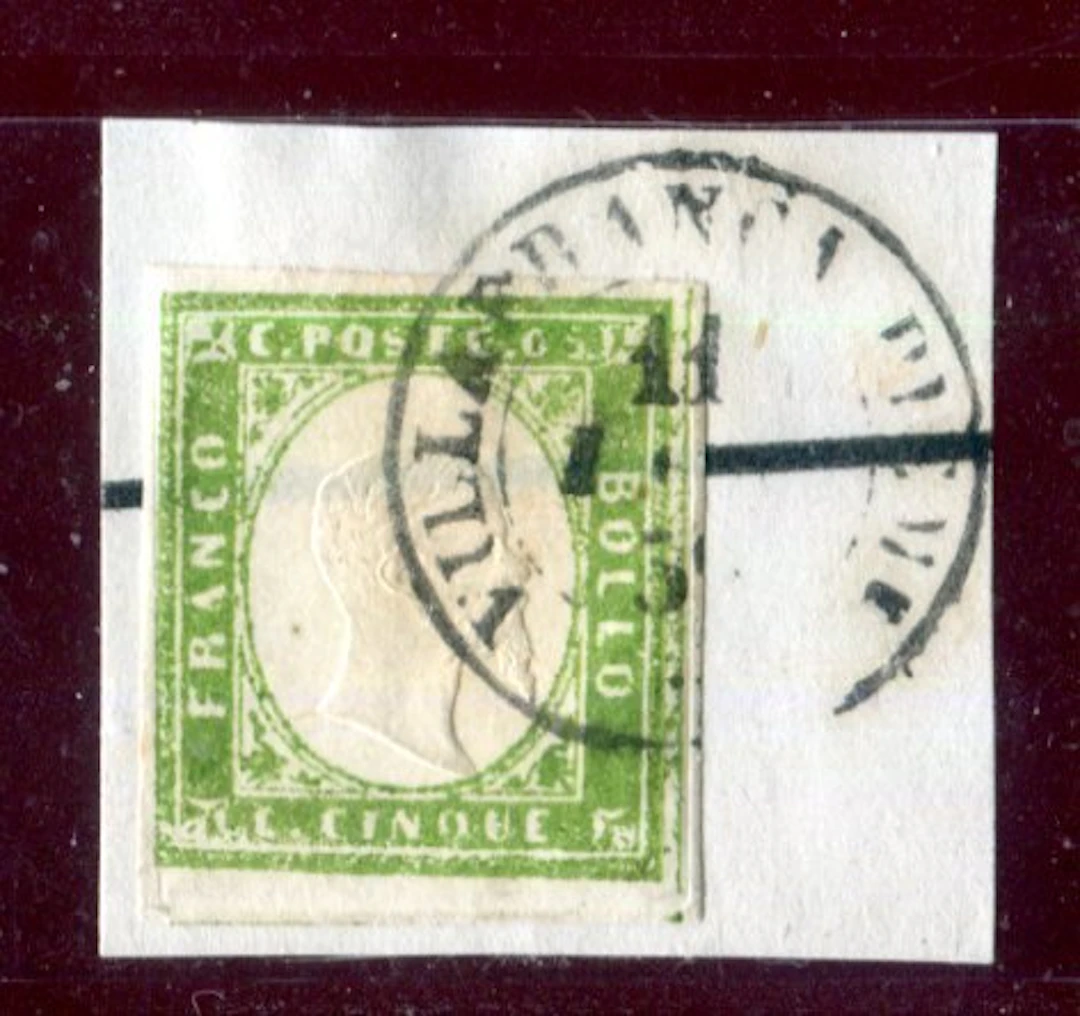 Italian Ancient States - Sardinia 1855 - 5 centesimi...
