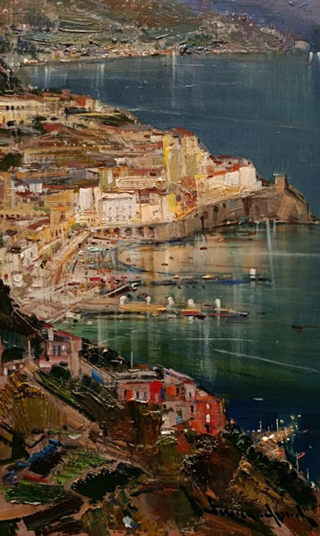Vincenzo Aprile (1952) - Scorcio di Amalfi (Costiera amalfitana)