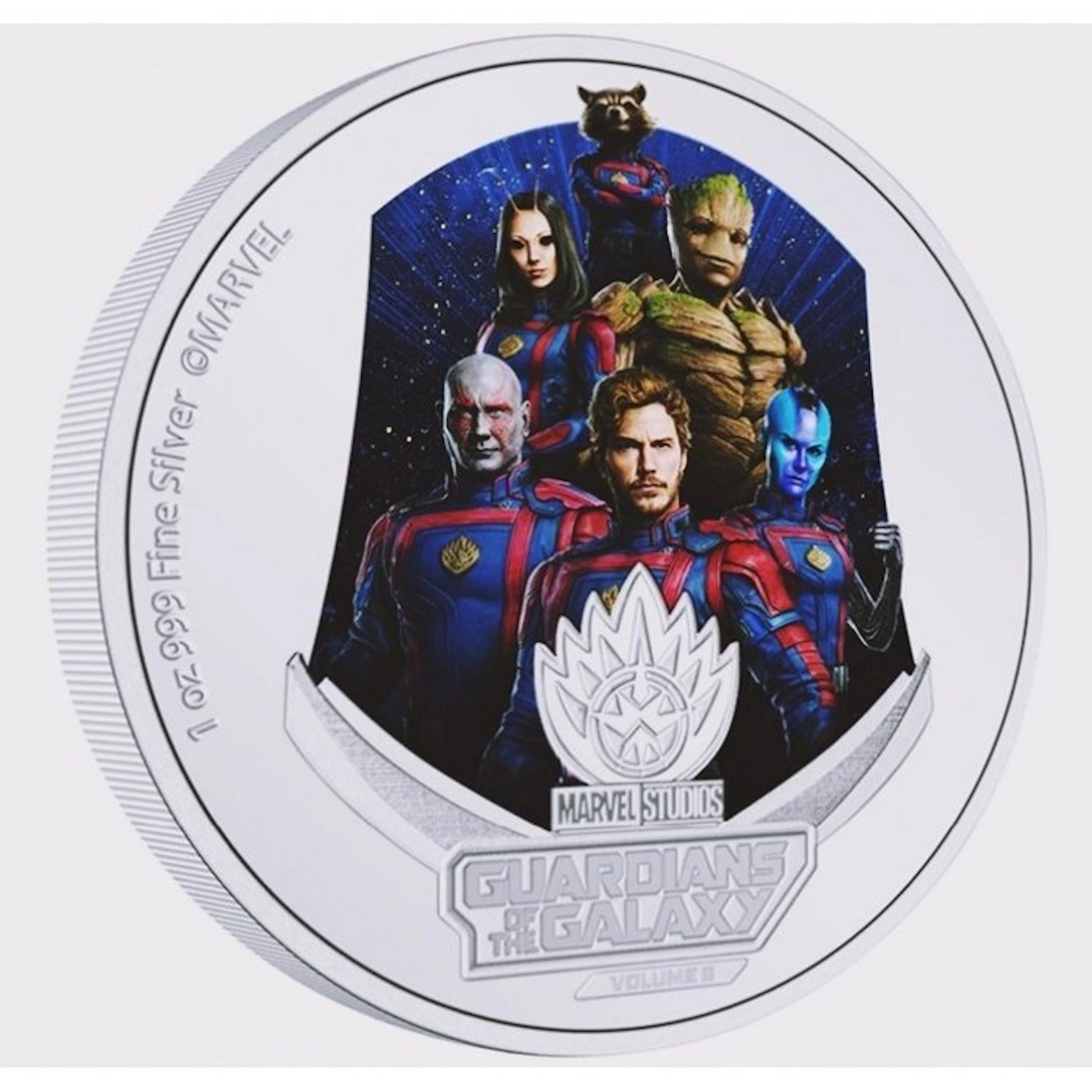 Niue. 2 Dollars 2023 Guardian of the Galaxy - Marvel Collection, 1 Oz (.999)
