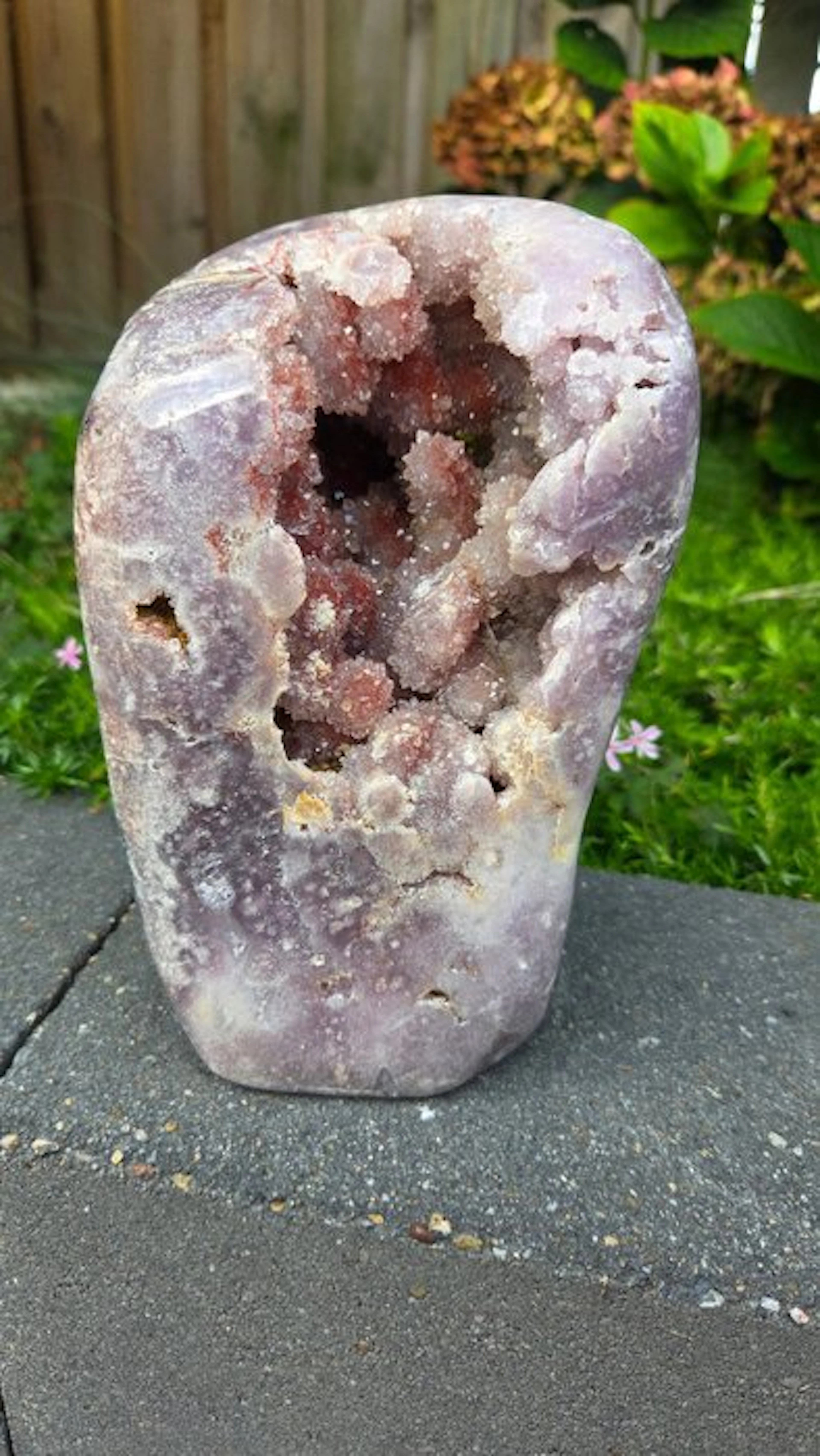 Chalcedony freeform - Height: 18 cm - Width: 11 cm- 3.3 kg - (1)
