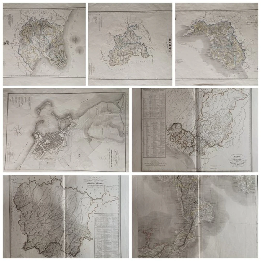 Italy - Italy; Attilio Zuccagni-Orlandini - 7 Mappe e...