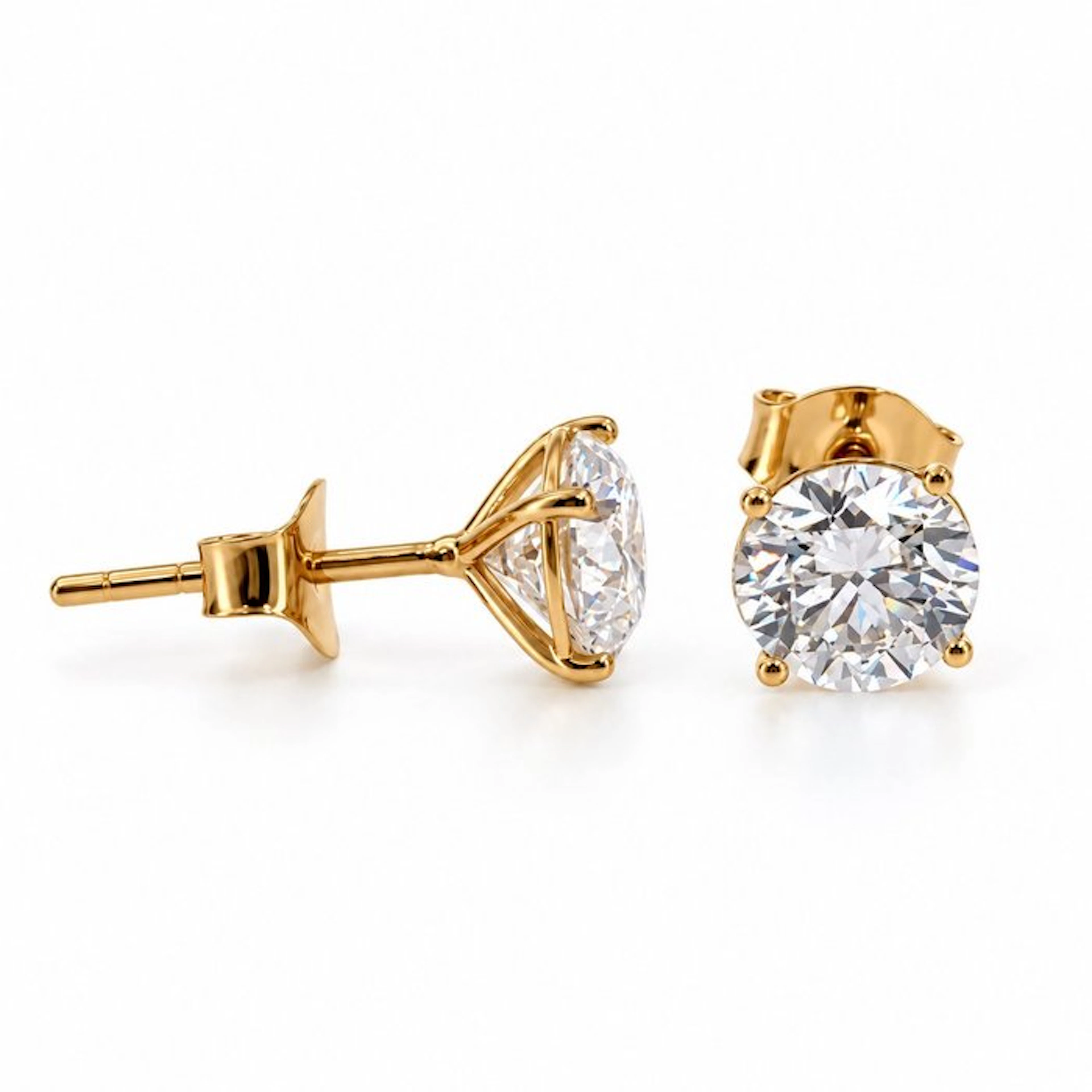No reserve price - Earrings - 14 kt