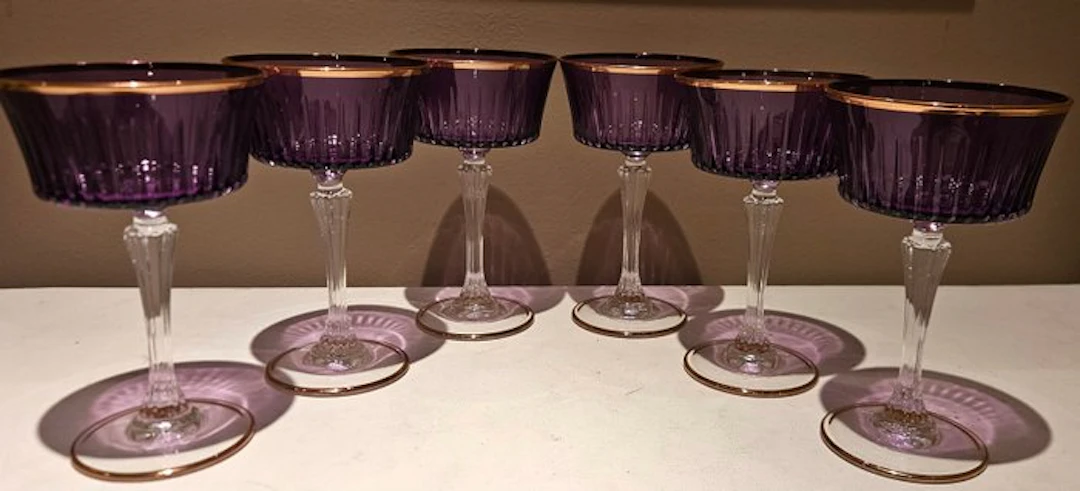 ISMIE LUX - Drinking service (6) - luxury purple...