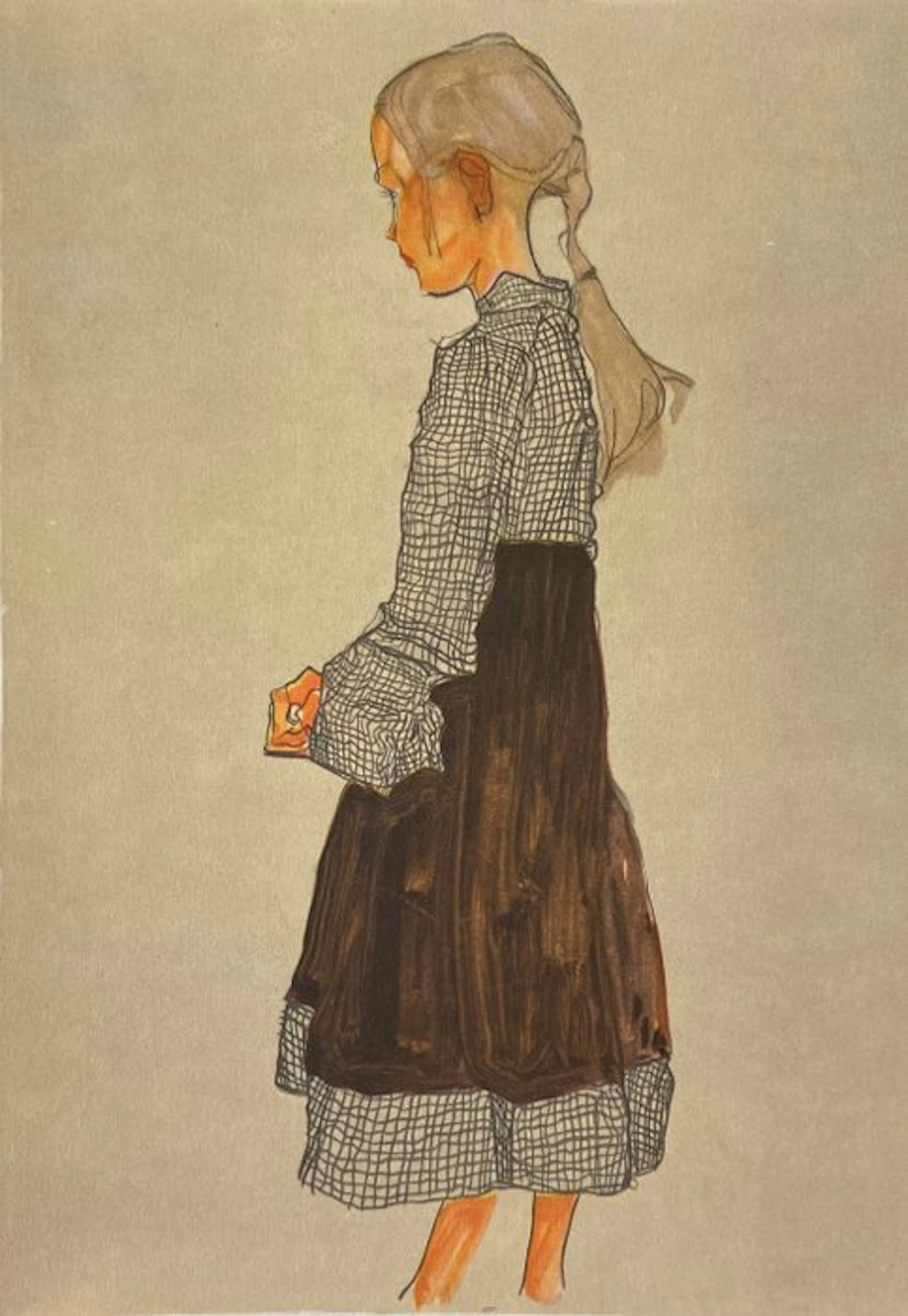 Egon Schiele (1890-1918), after - Österreichisches Mäderl