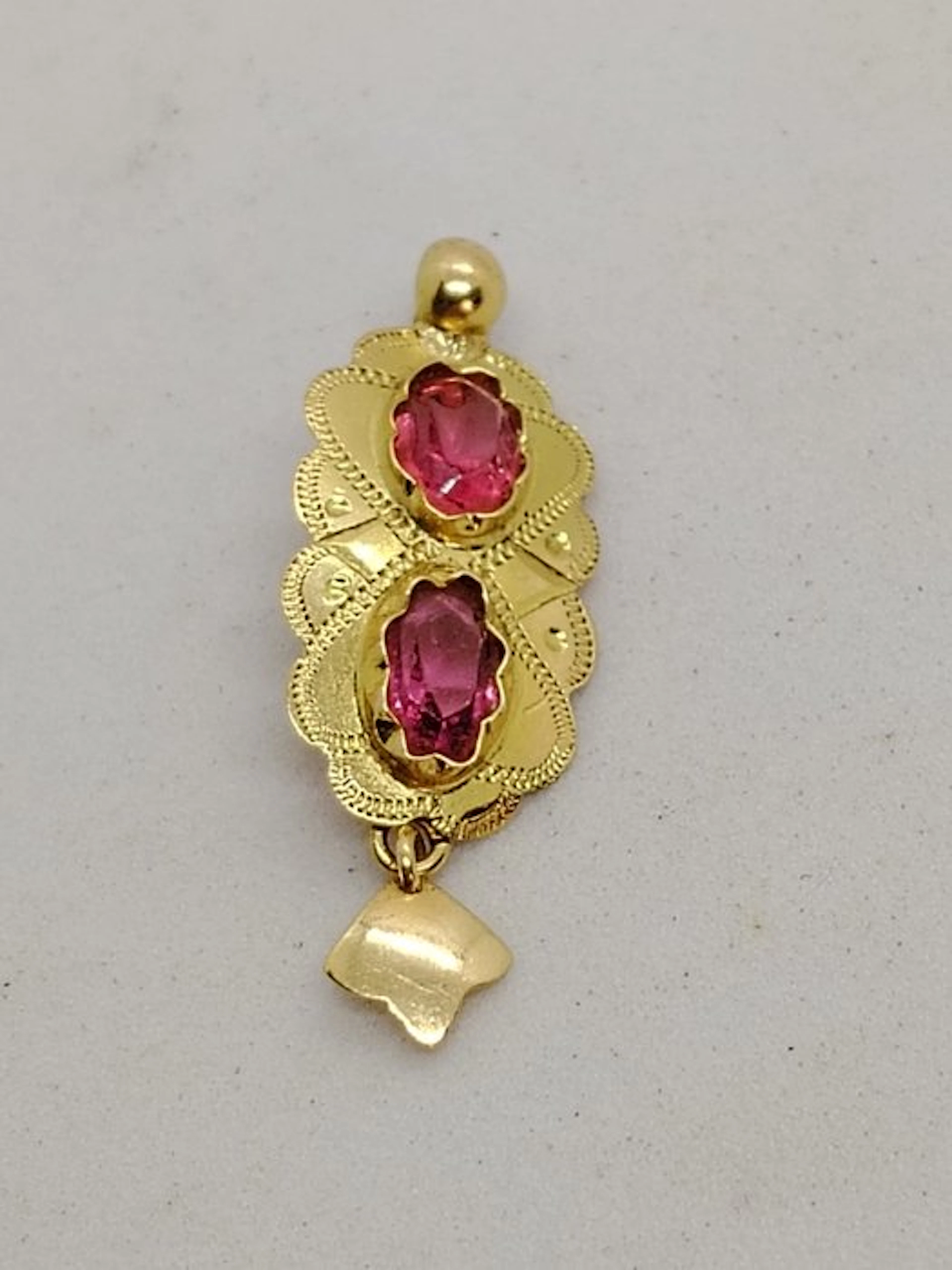 No reserve price - Pendant - 18 kt. Yellow gold Topaz