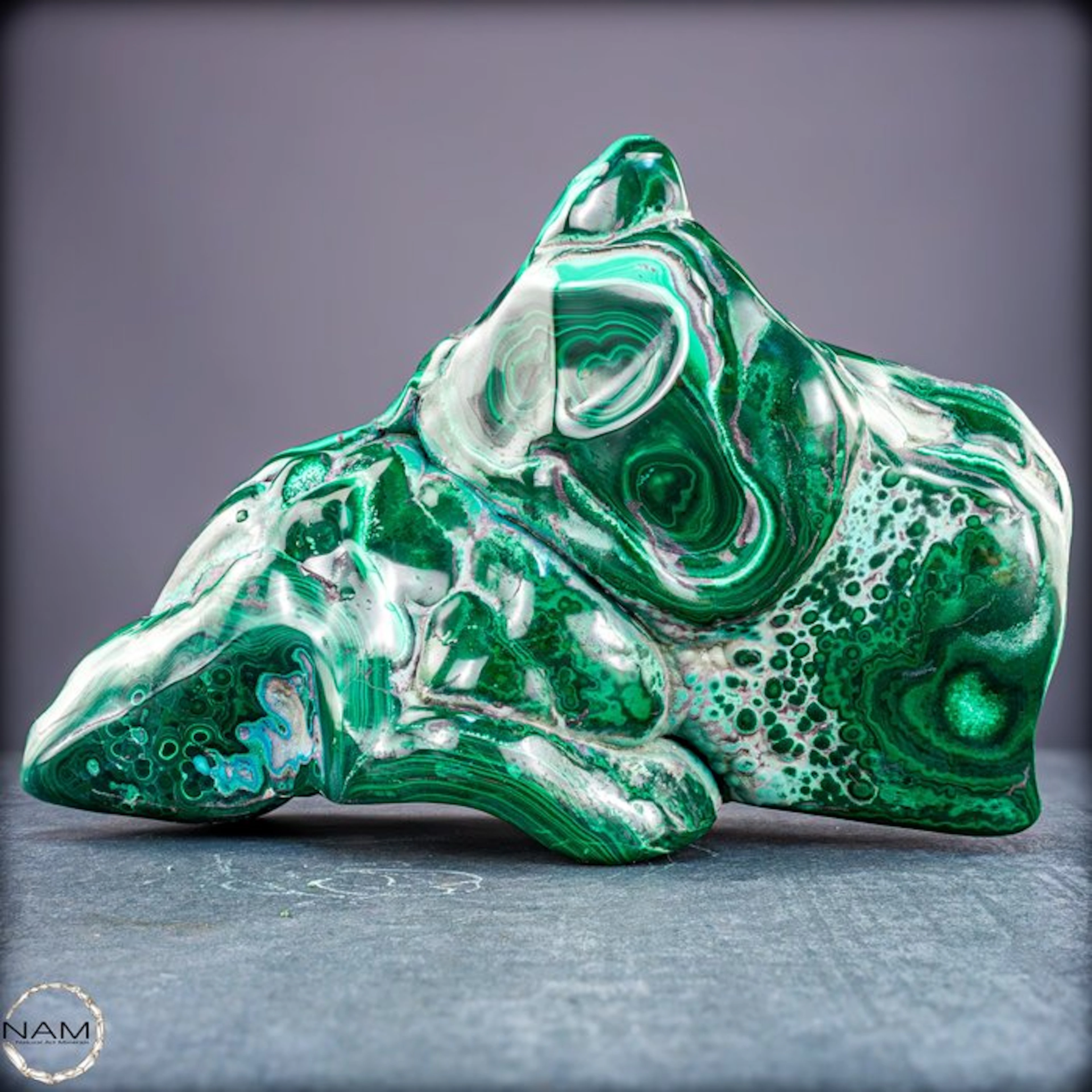 First-Quality Natural Botroidal Malachite and Chrysocolla. Sculpture- 4774.91 g