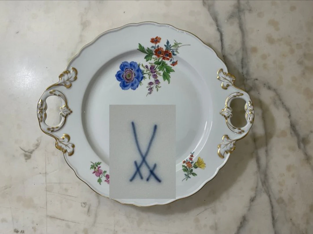 Meissen - Piatto per dolci - Dish - Porcelain