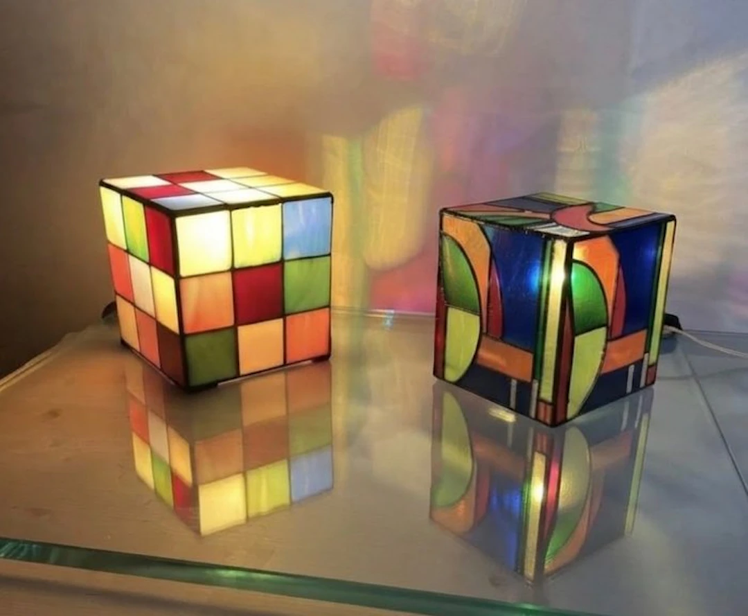 Stile Tiffany - Lamp (2) - Stained glass - Kandinsky - Rubik
