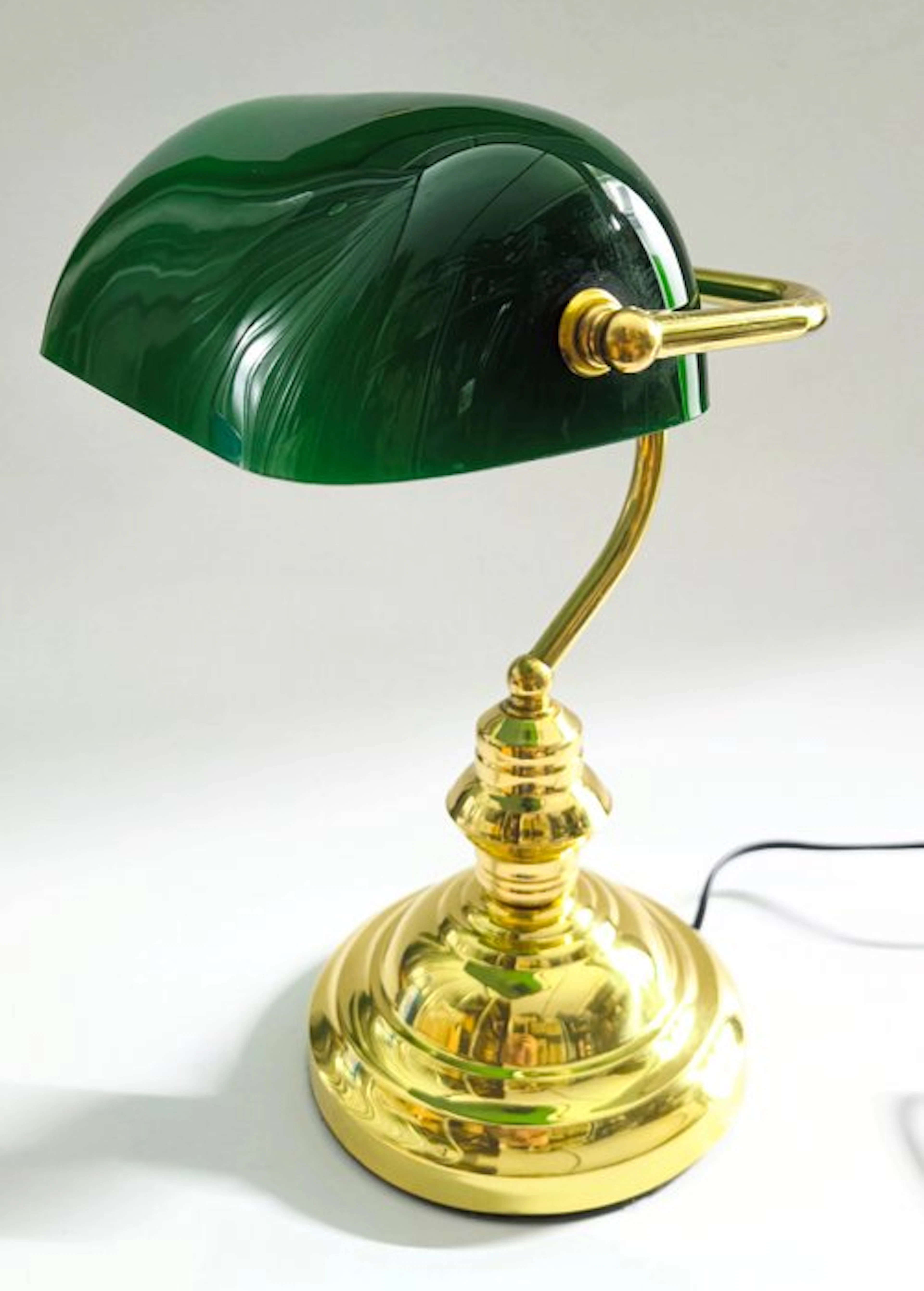 Banker table lamp - Glass, Metal - Banker