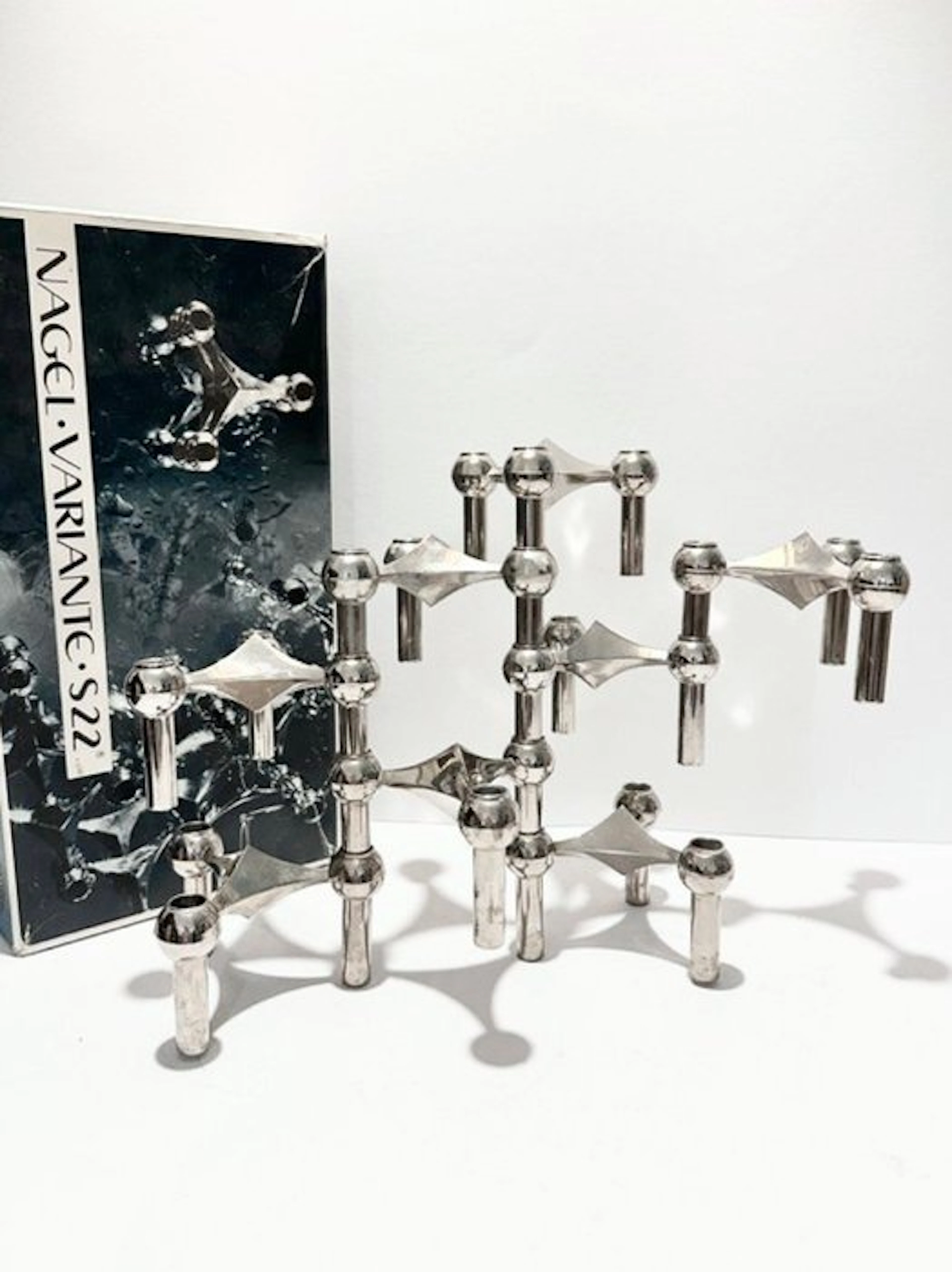Nagel Konzept - Werner Stoff - Candleholder S 22 (8) - Chrome
