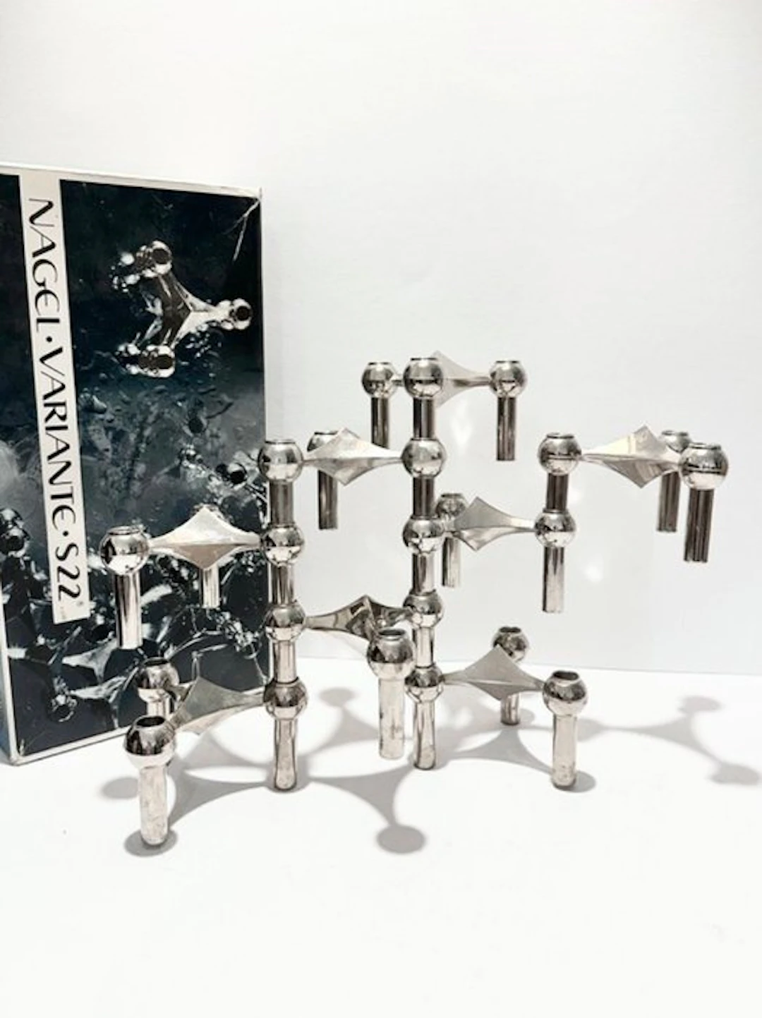 Nagel Konzept - Werner Stoff - Candleholder S 22 (8) - Chrome