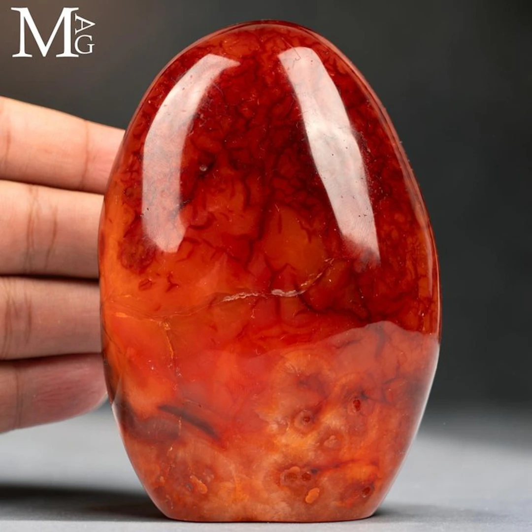 Carnelian from Madagascar Red Polished Carnelian from...