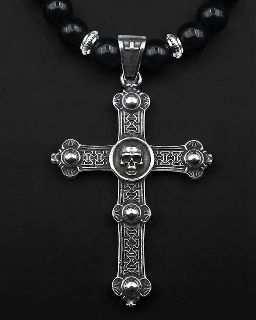 Obsidian - Gothic Cross - Memento Mori – Spiritual Weapon...