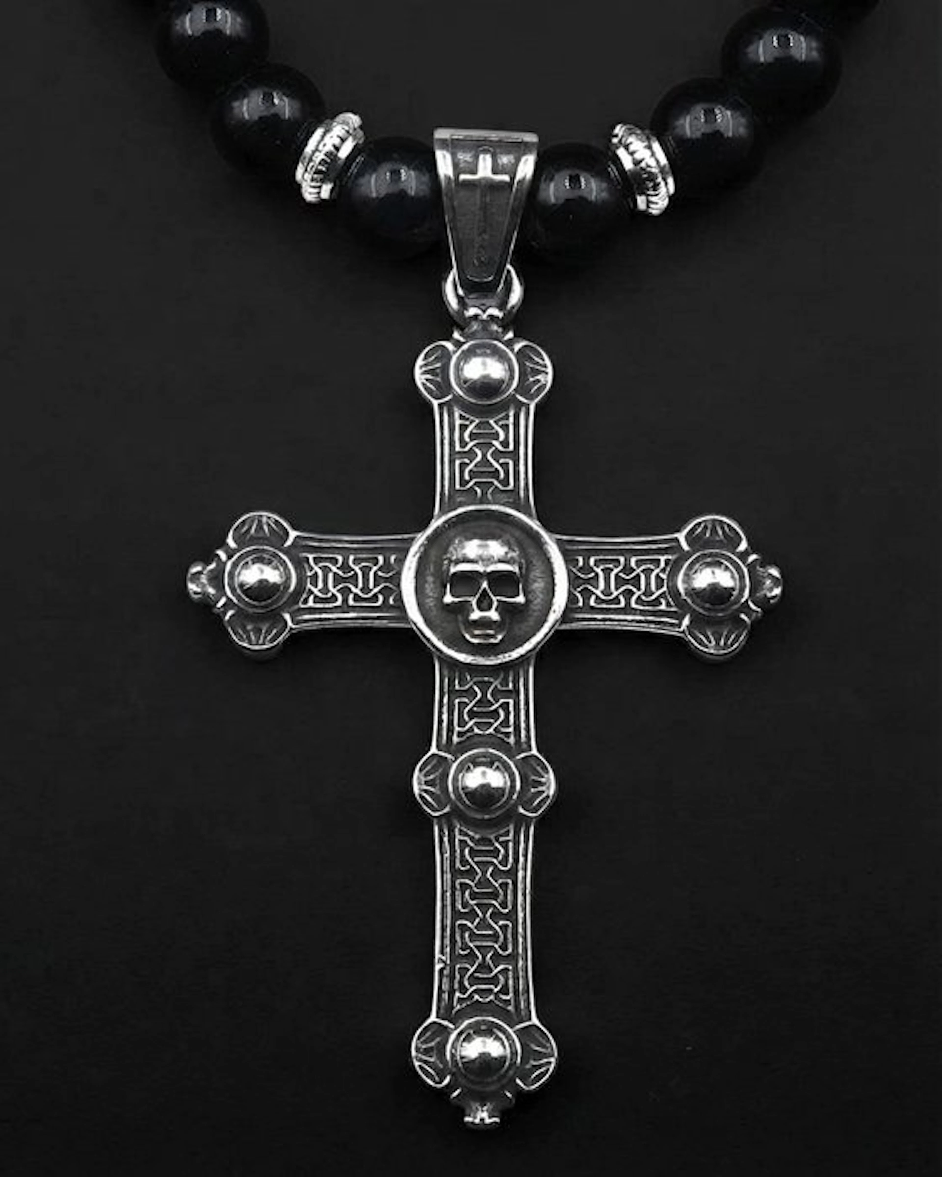 Obsidian - Gothic Cross - Memento Mori – Spiritual Weapon...