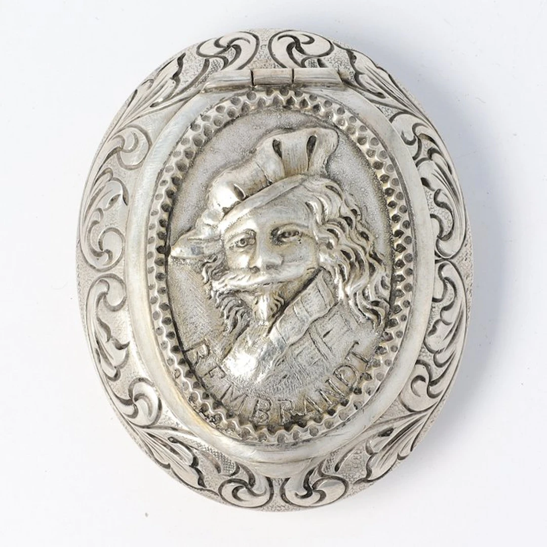 NO RESERVE. H. Hooijkaas (Schoonhoven, 1906-1924). - Snuff box - .833 silver