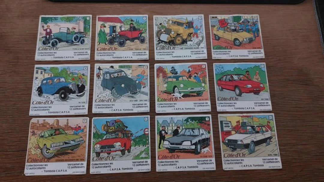 Tintin - 12 Promotional Material - Cote d'Or - 1984