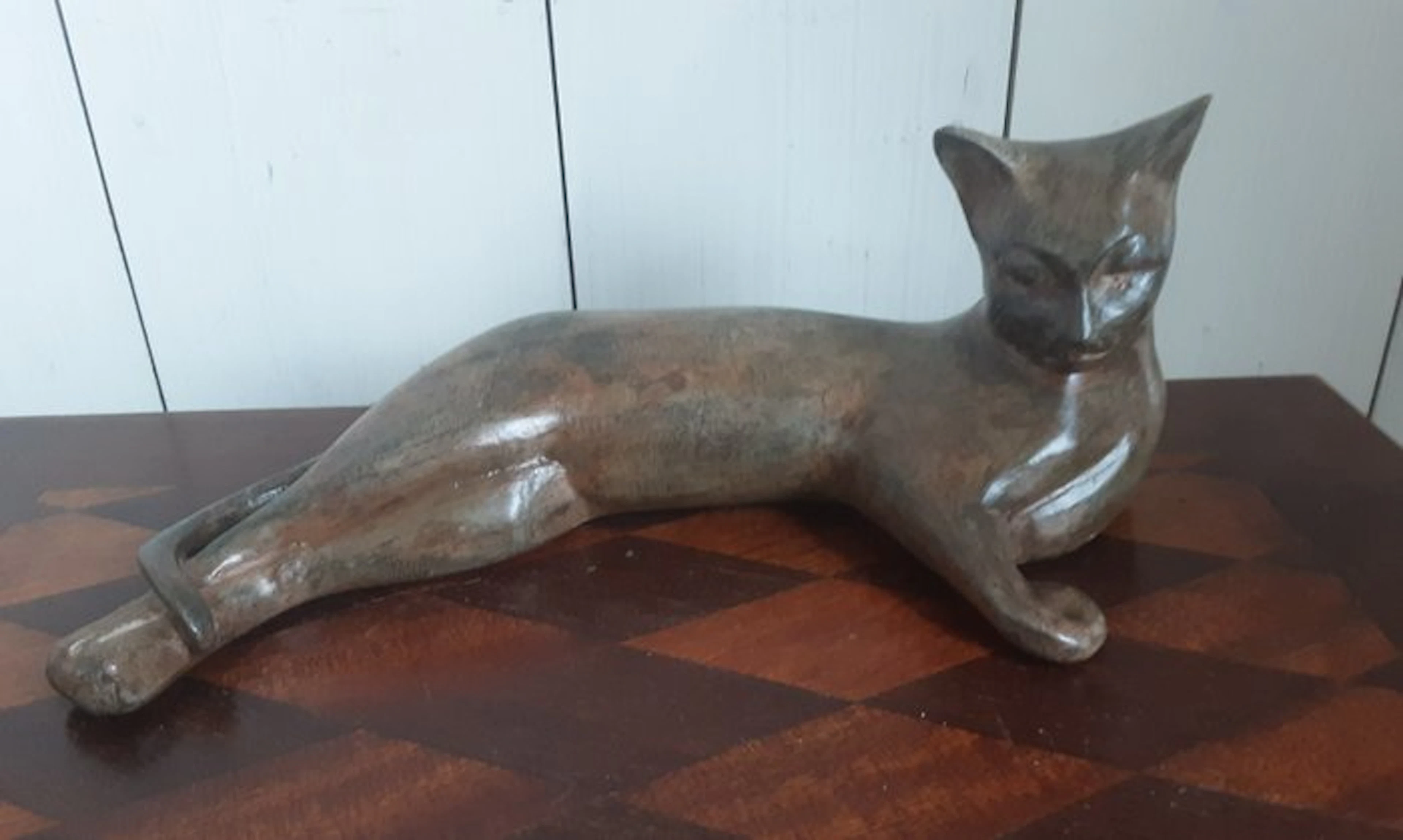 P. Chenet Foundry - Figure - Grote Kat - 23 cm - Bronze