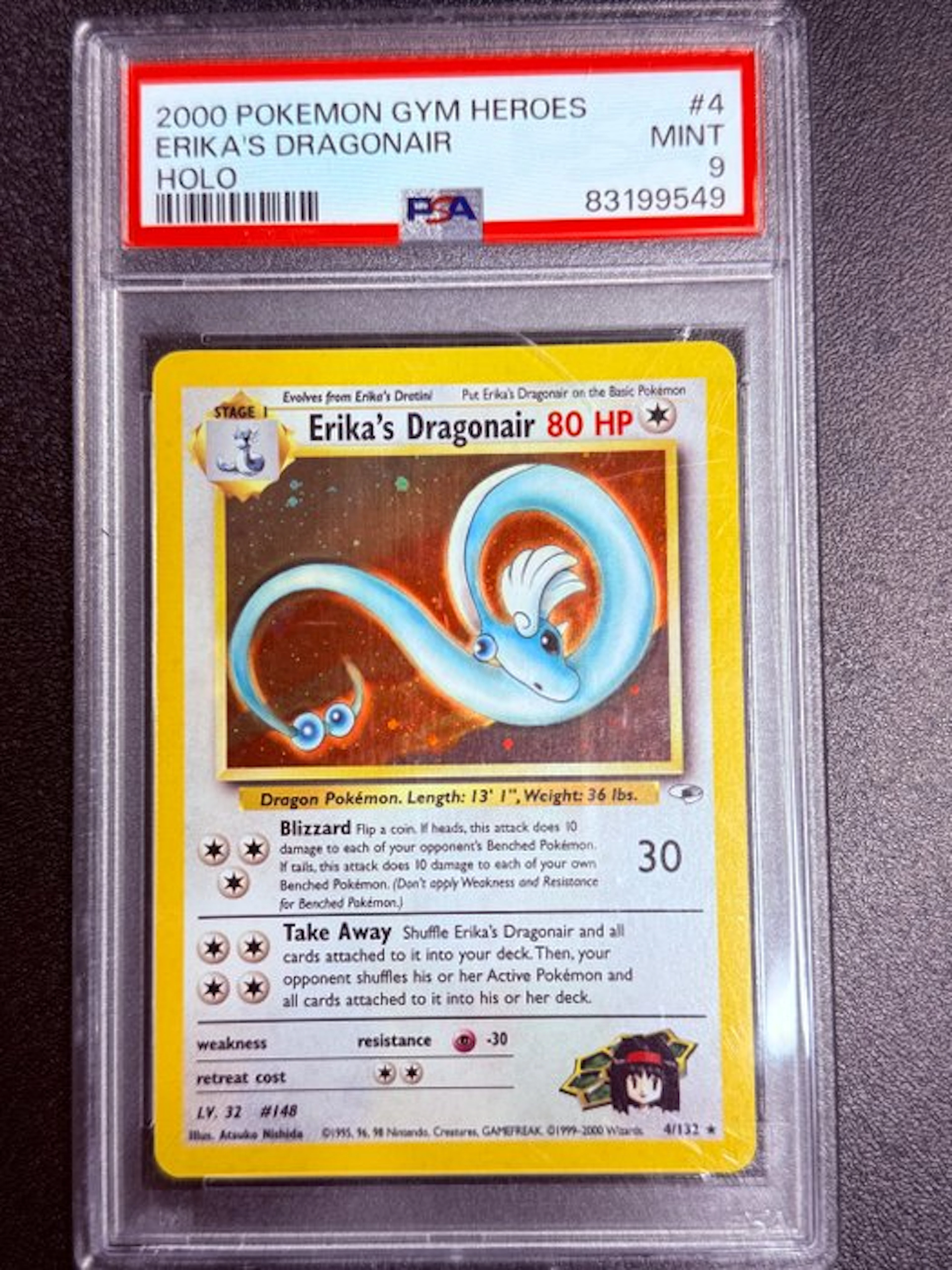 Pokémon - 1 Graded card - Dragonair 4/132 Foil - PSA 9 - WOTC