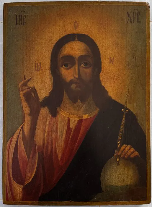 Icon - Christ Pantocrator - Wood