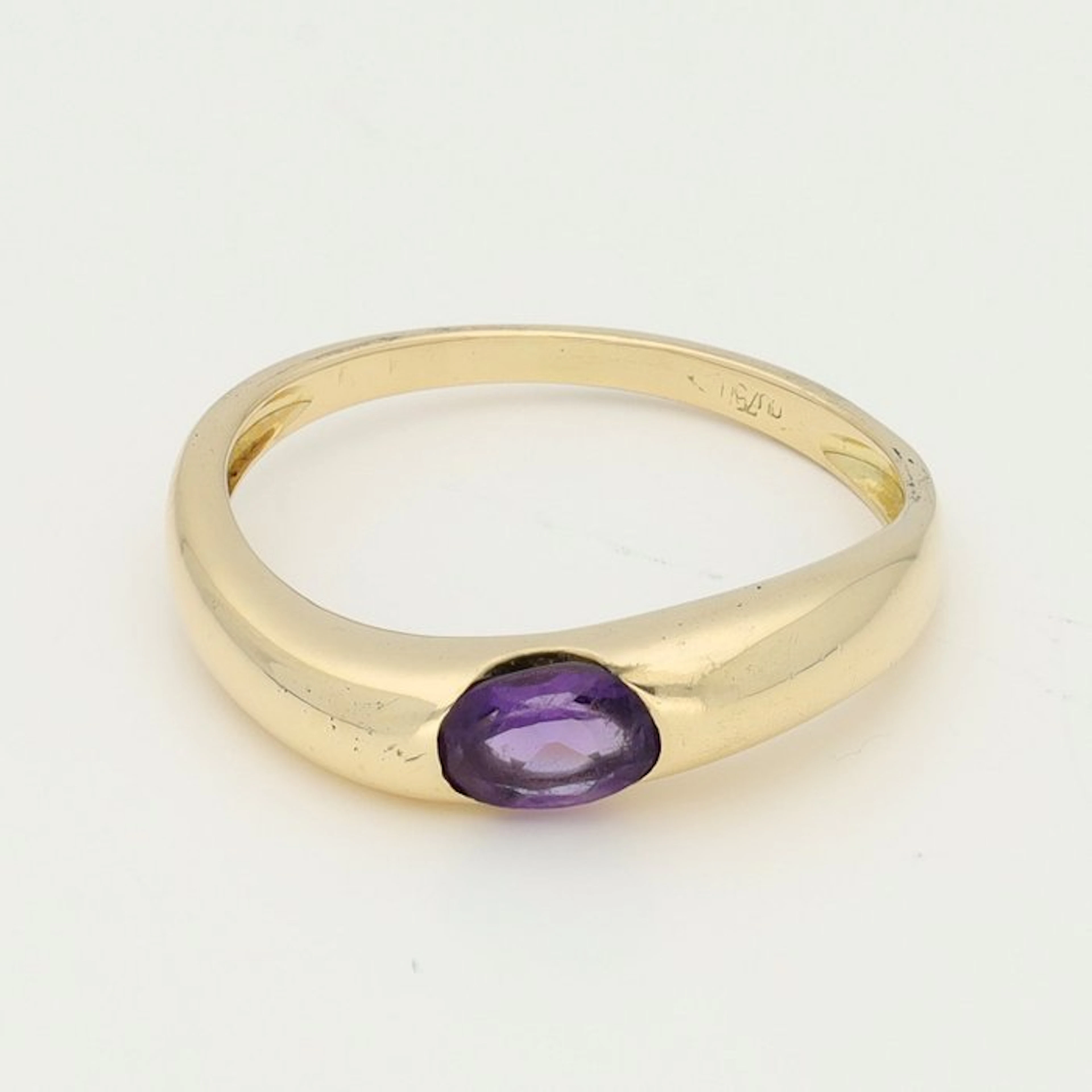 Ring - 18 kt. Yellow gold - Amethyst