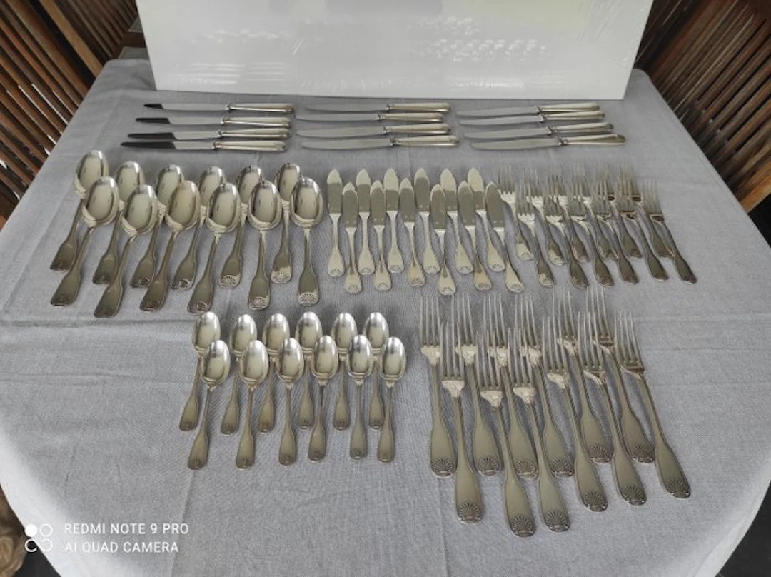 Christofle - 72 pièces - Cutlery set (72) - Vendôme - Silverplated