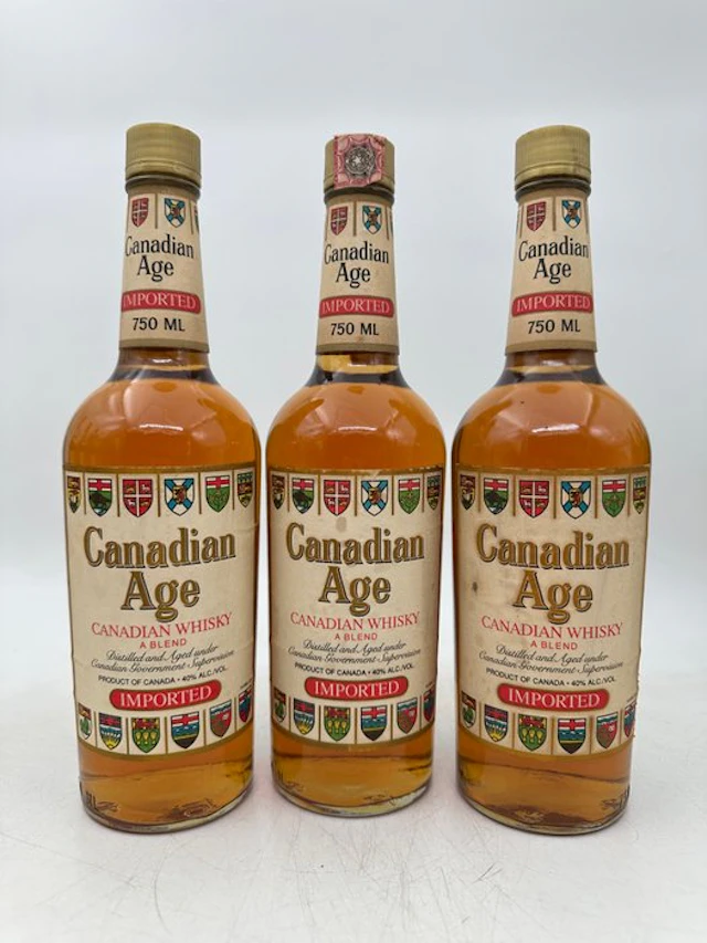 Canadian Age - Imported - b. 1980s - 75cl - 3 bottles
