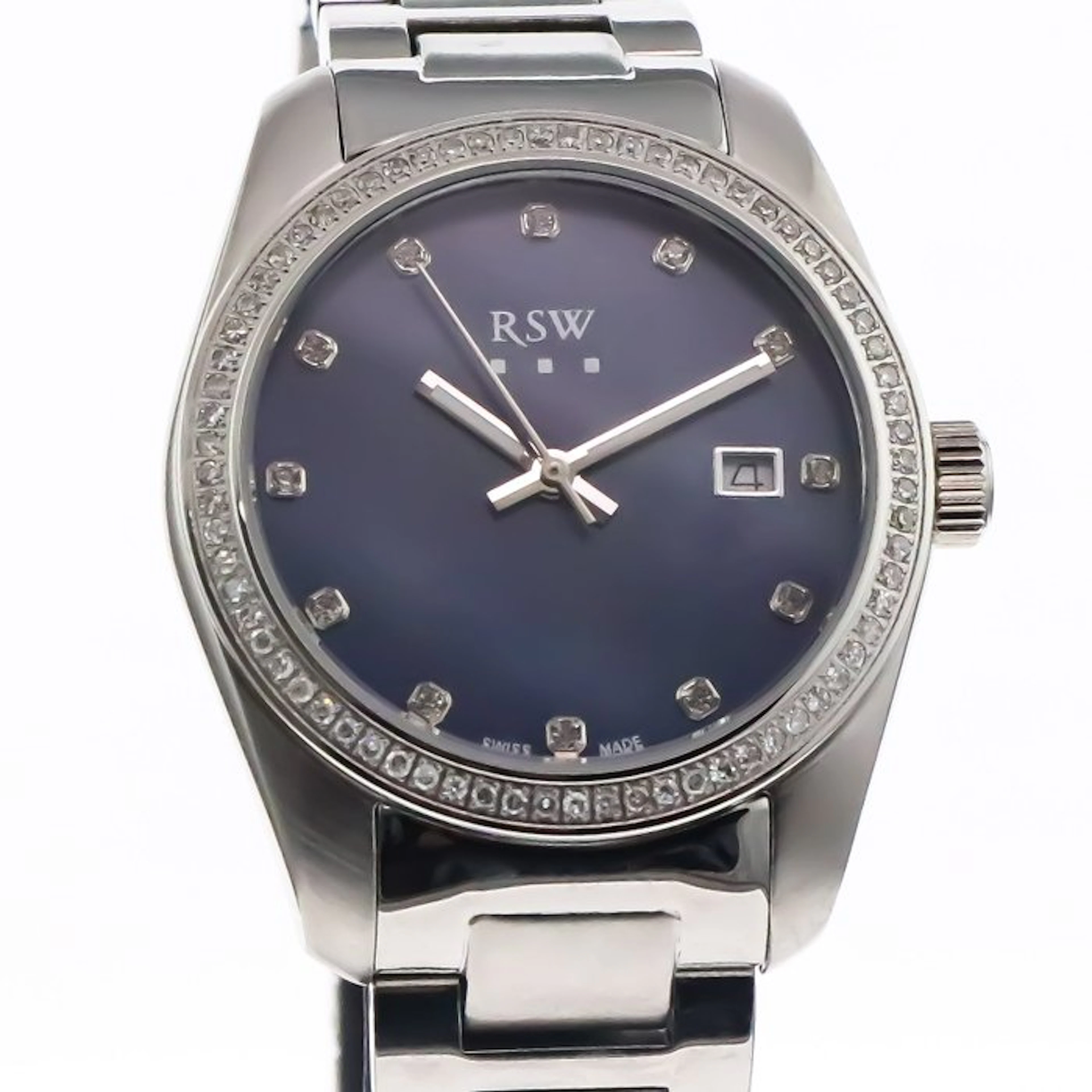 RSW - Swiss Made Diamond Watch - RSWL143-SS-DD-9 - No...