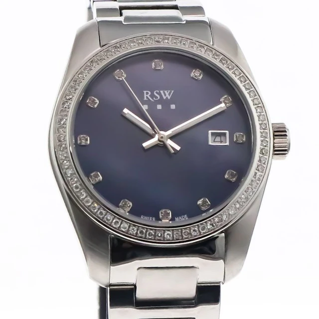 RSW - Swiss Made Diamond Watch - RSWL143-SS-DD-9 - No...