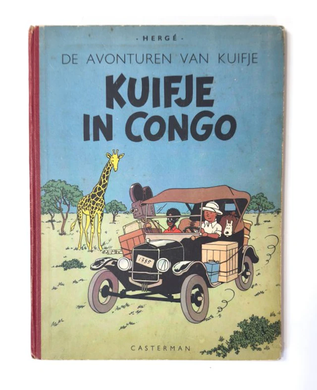 Kuifje 01 - Kuifje in Congo - A49 - 1 Album - Reprint - 1949