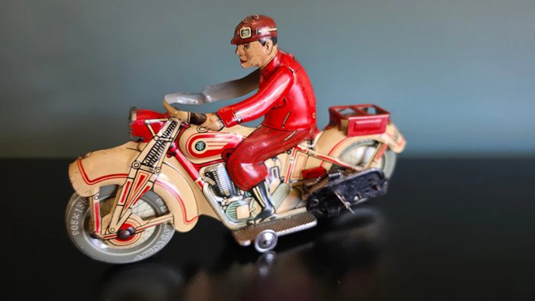 TippCo - Tin toy - Civilian Motorcycle - 1940-1950 - Germany