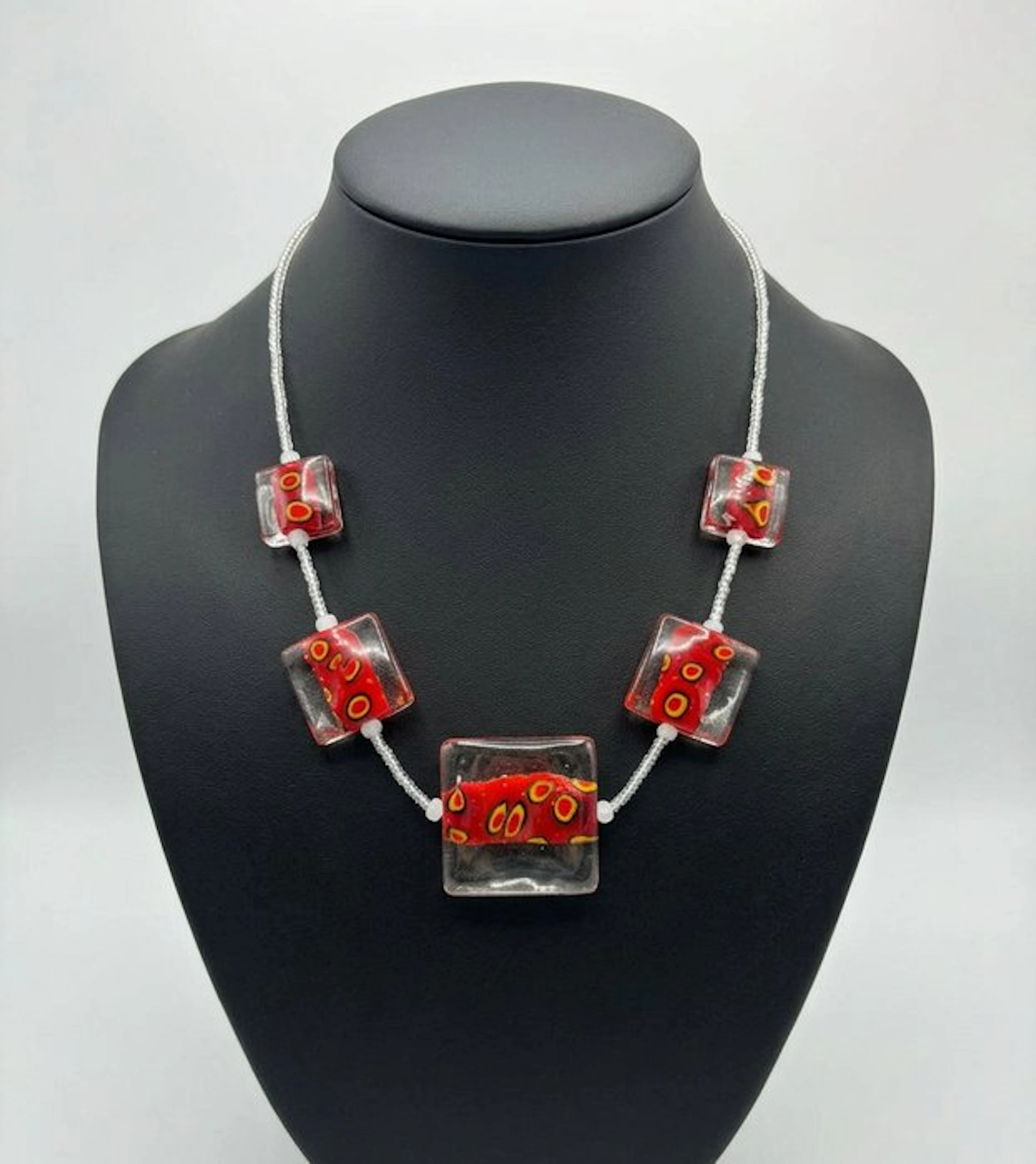 Murano glass - Necklace - submerged murrine