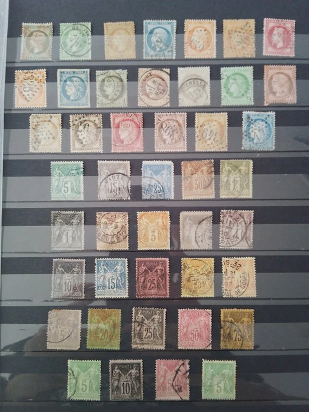 France 1862/1898 - Lot of stamps from France: Ceres/Napoléon/Sages