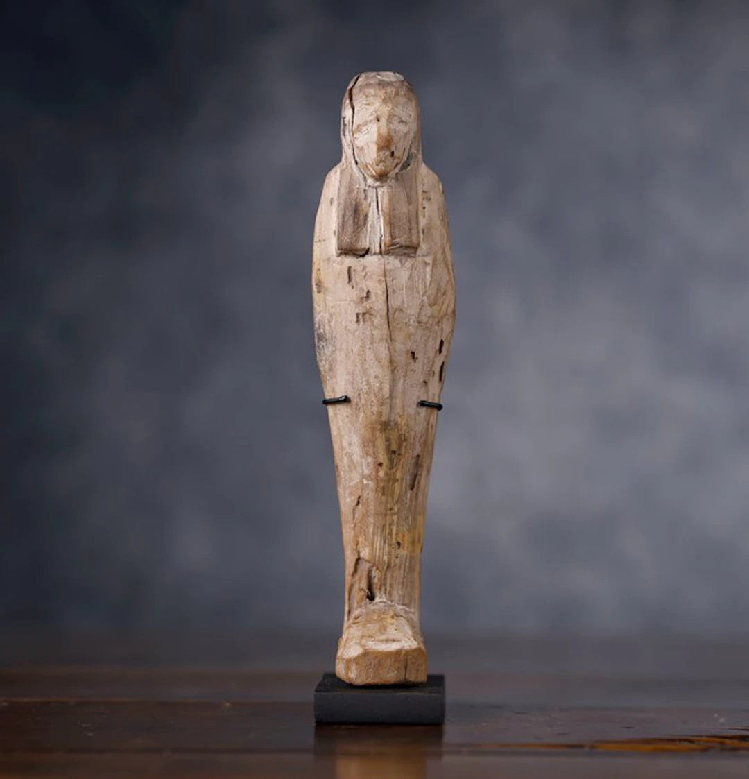 Ancient Egypt, wooden ushabti - 20 cm