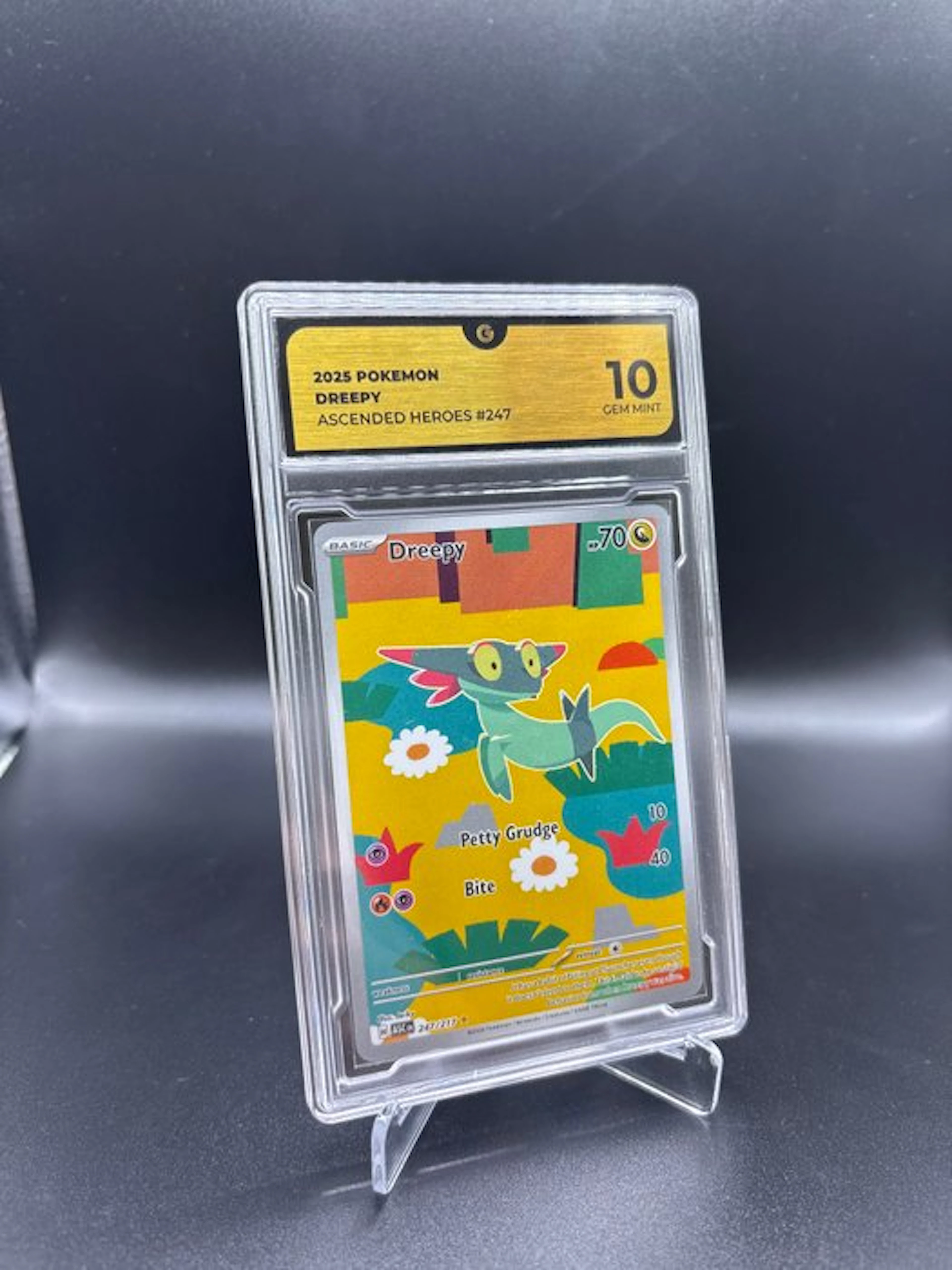 Pokémon - 1 Graded card - Dreepy 247 Ascended Heroes Full art - GG 10