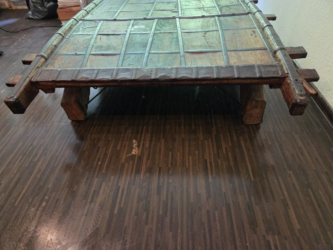 Howdah elephant saddle / side table - Wood - India - 19th-20th century