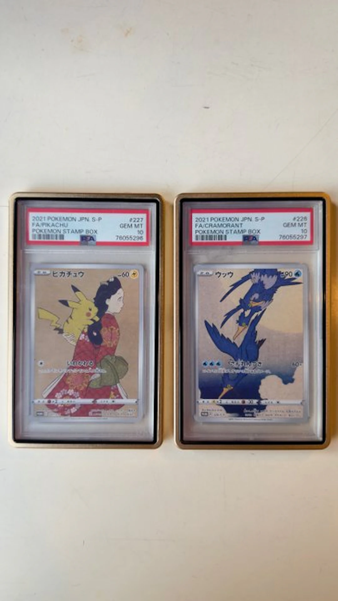 2 Graded card - Pikachu, Cramorant Foil, Full art - PSA 10