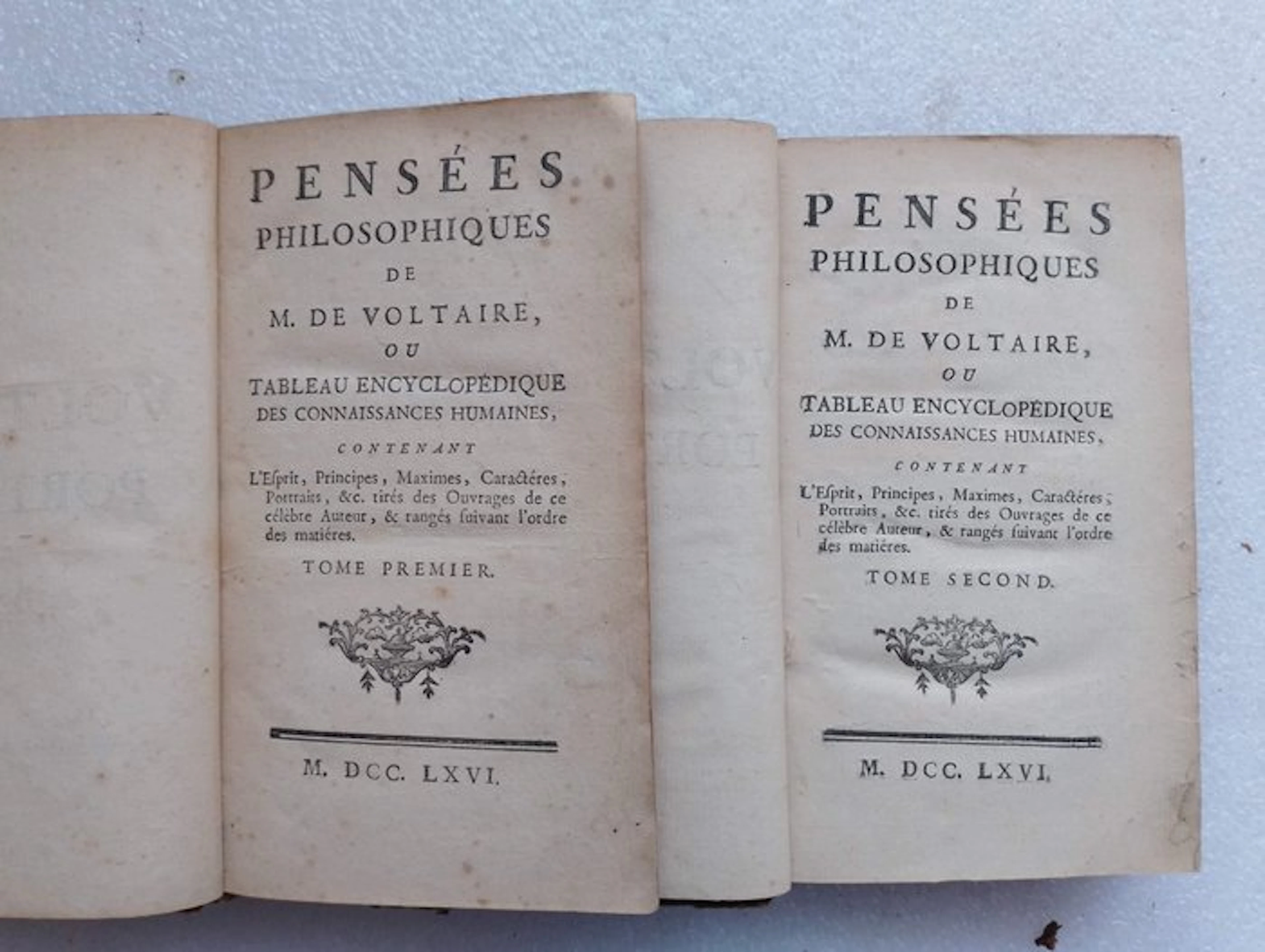 Voltaire - Pensées philosophiques..