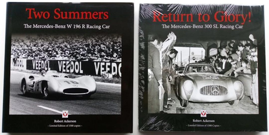 2 Books - The Mercedes-Benz 300 SL Racing Car + W196R Racing Car - 2013