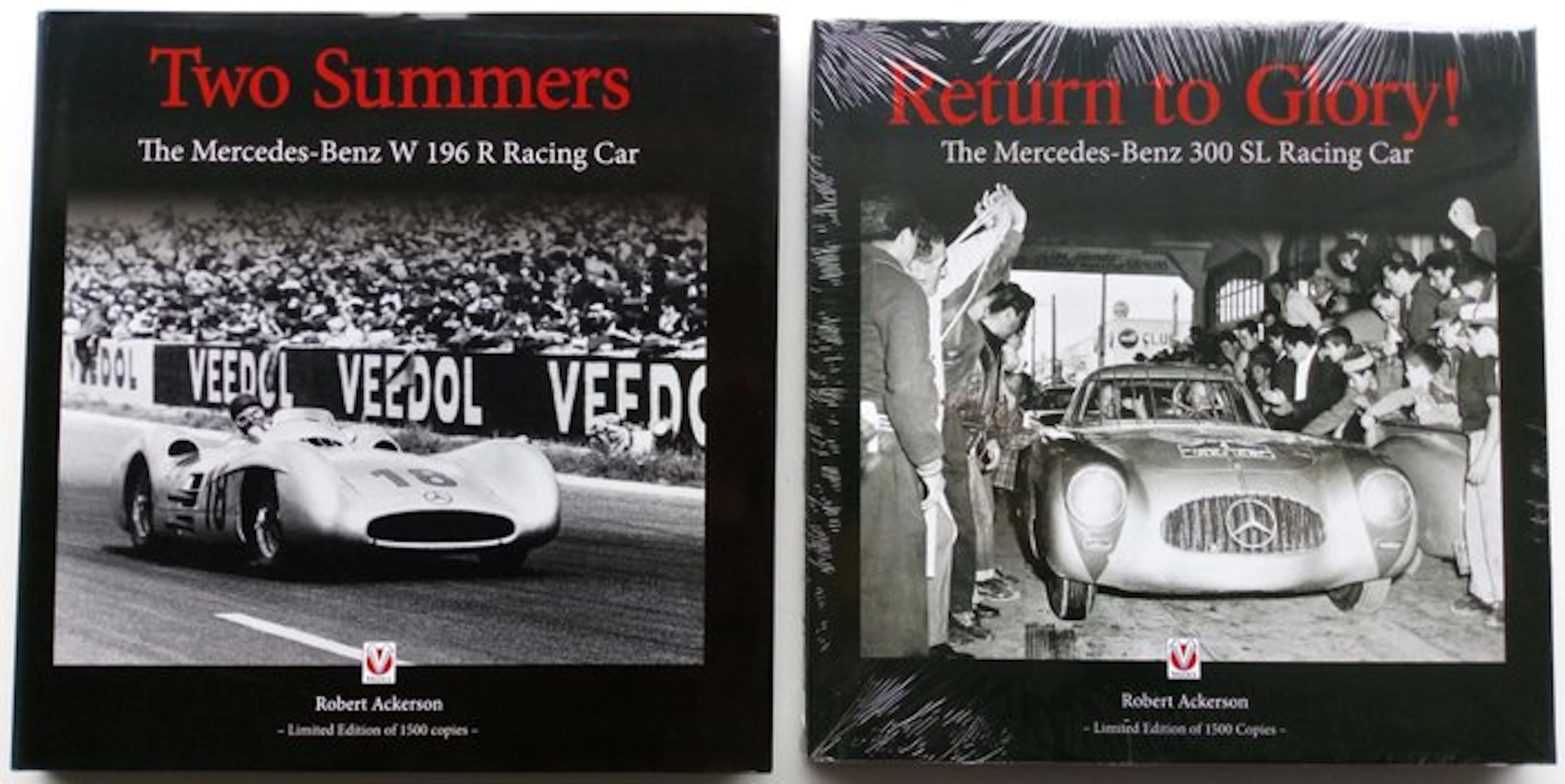 2 Books - The Mercedes-Benz 300 SL Racing Car + W196R Racing Car - 2013