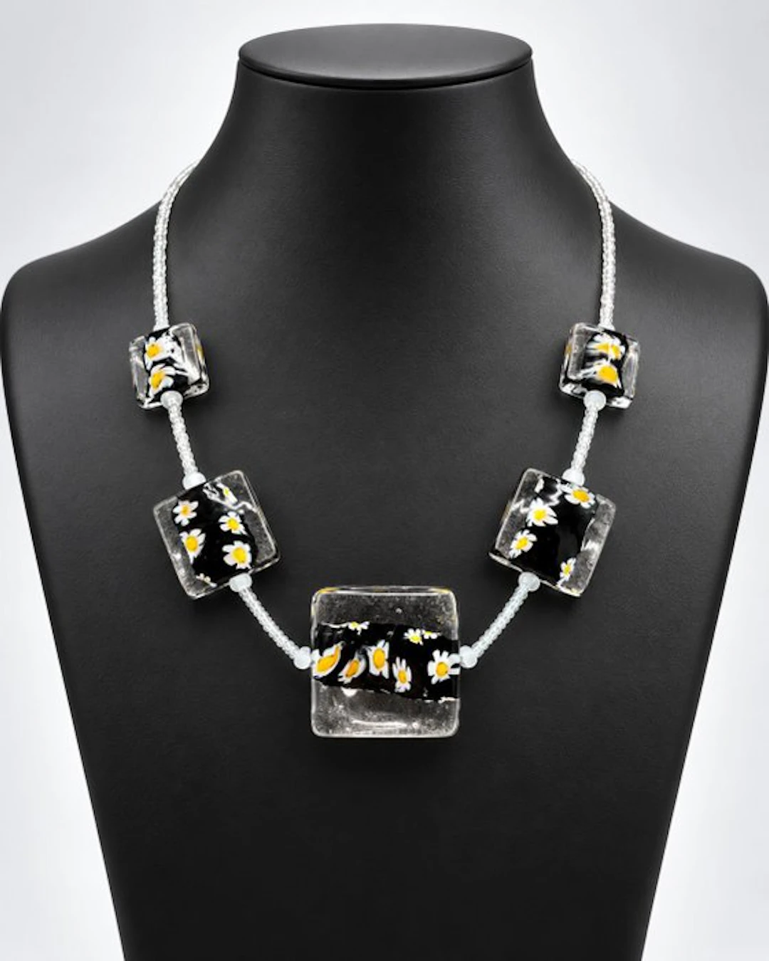 Murano glass - Necklace - submerged murrine