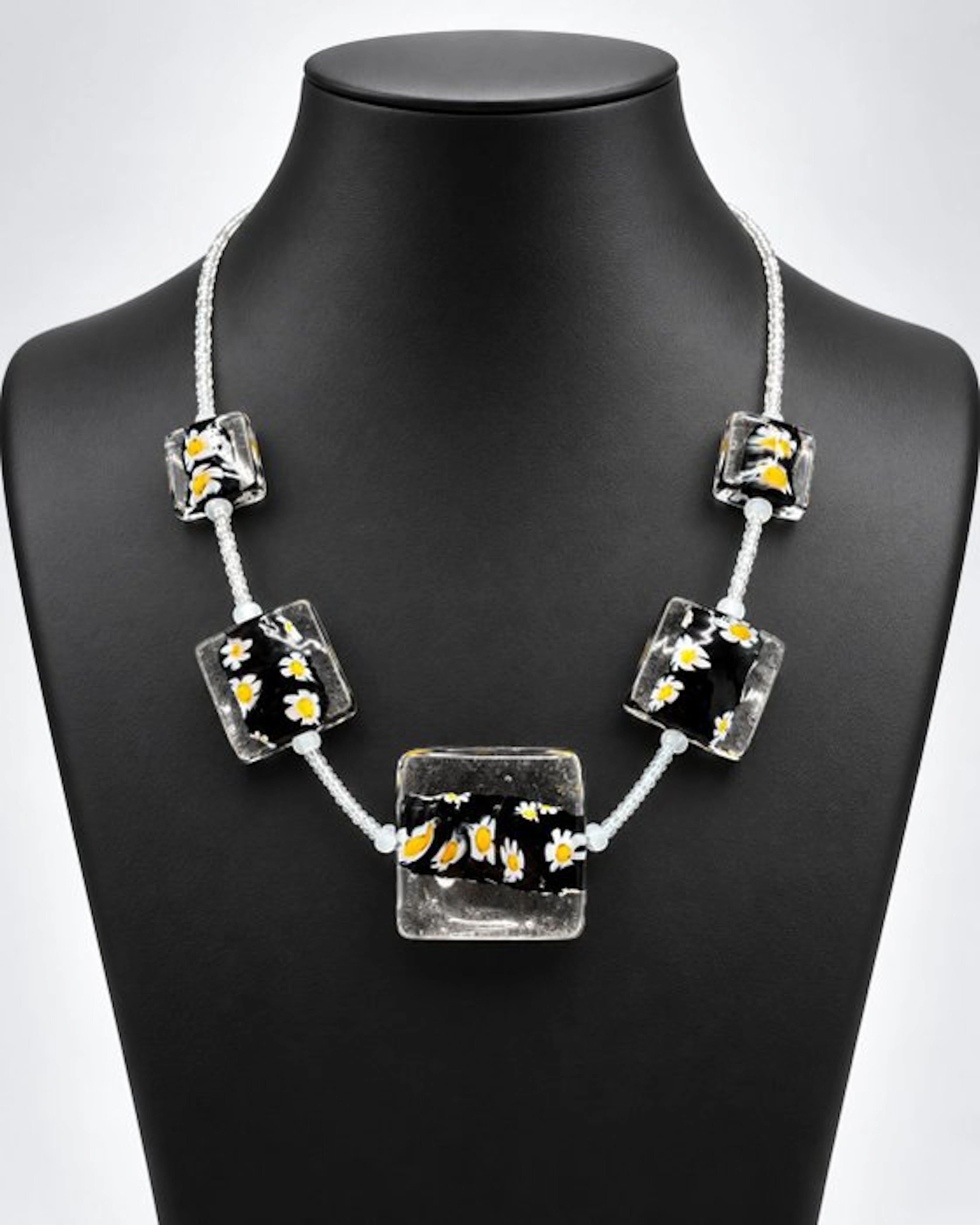 Murano glass - Necklace - submerged murrine