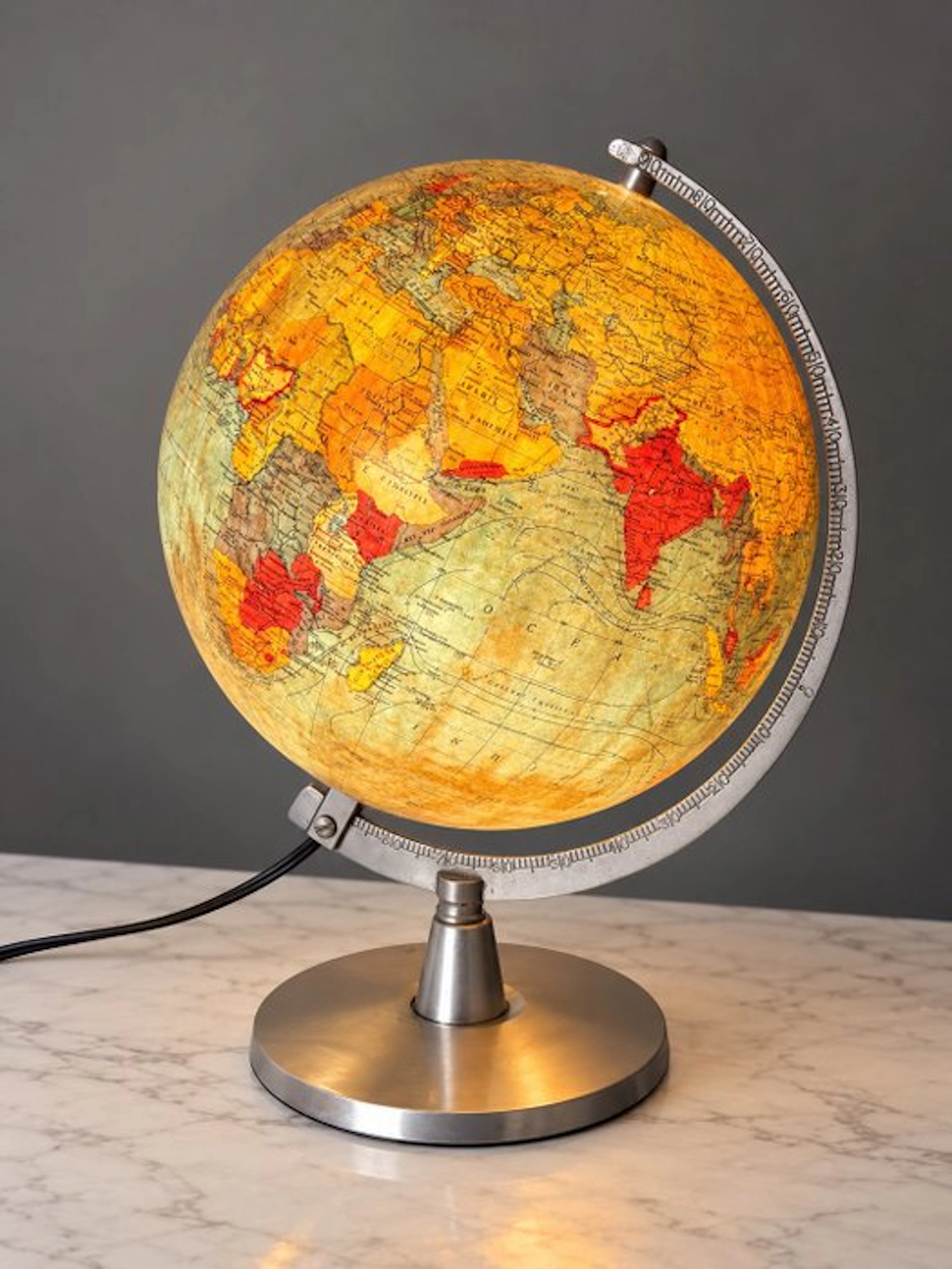Terrestrial Illuminated Table Globe - Cartes Taride –...
