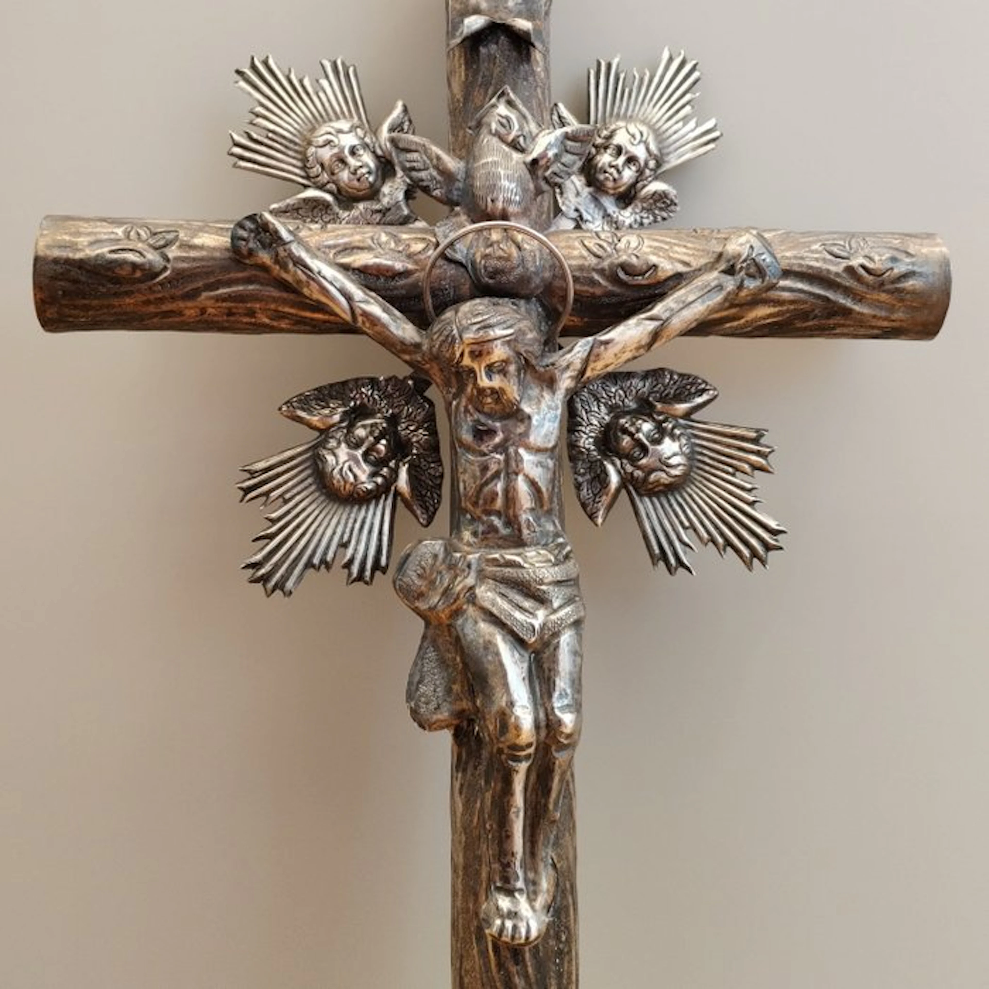 Crucifix - Silver - 1850-1900