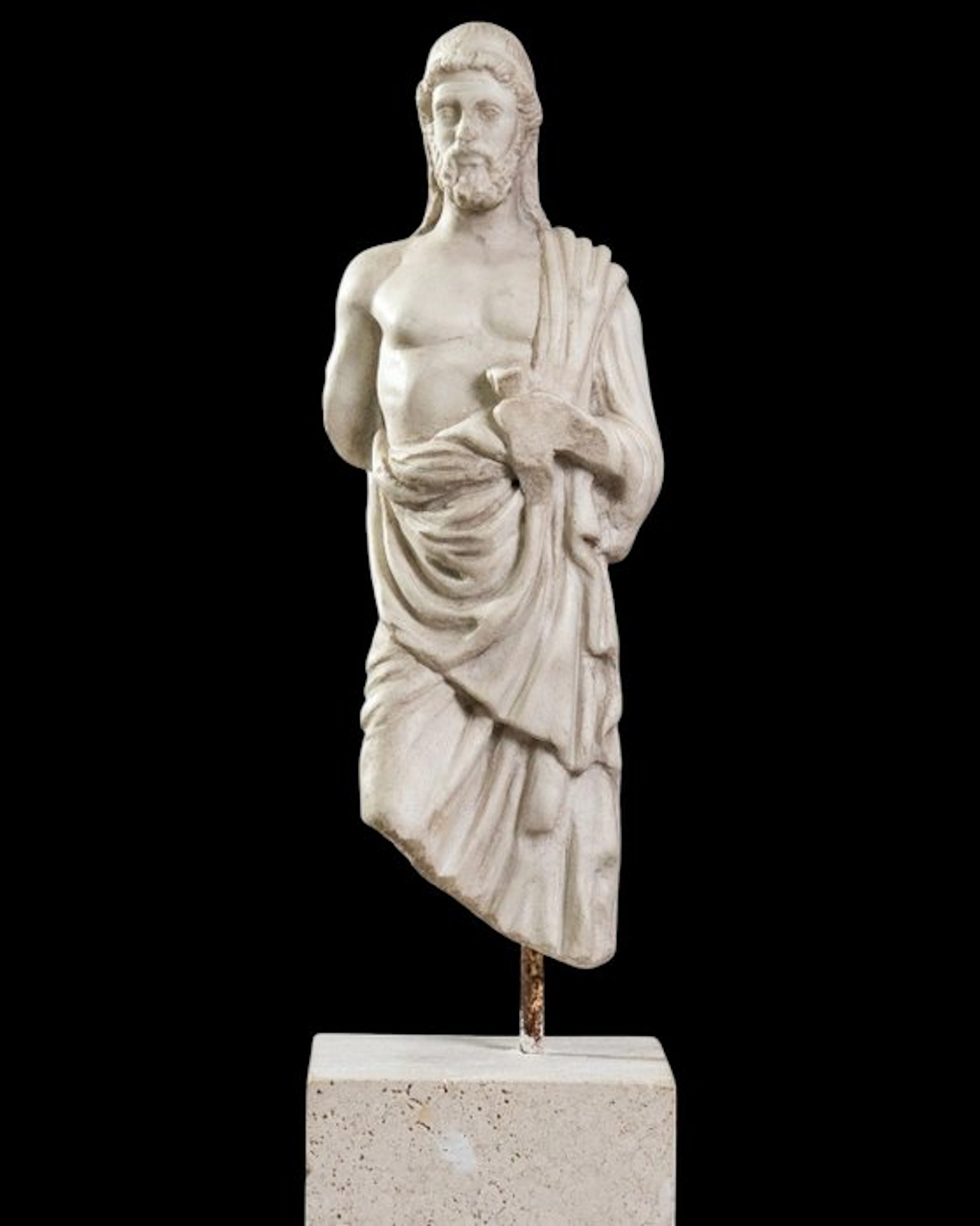 Sculpture, Busto di Esculapio - 62 cm - Marble