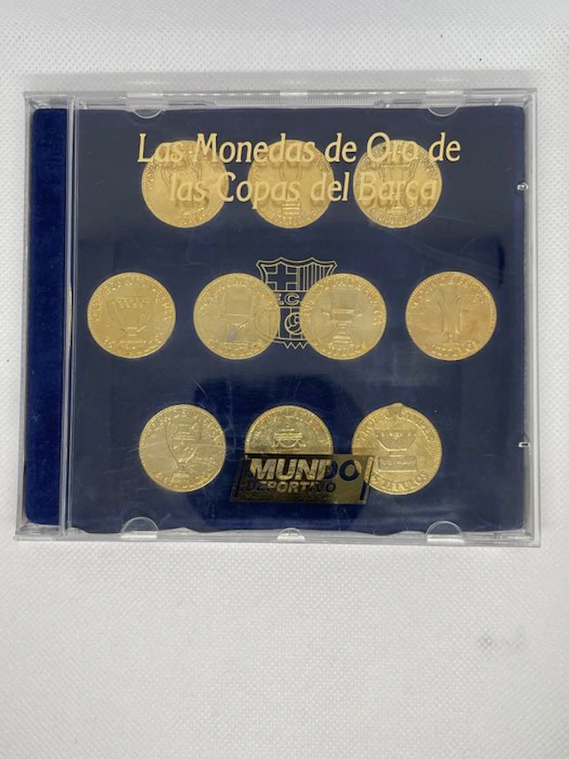 Spain. FC.Barcelona -10 monedas conmemorativas títulos...