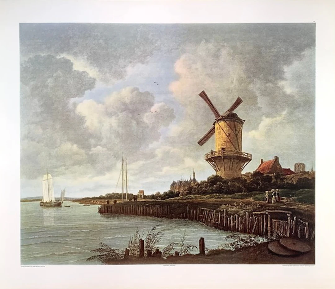 Jacob van Ruisdael - Die Mühle von Wijk - Lichtdruck...