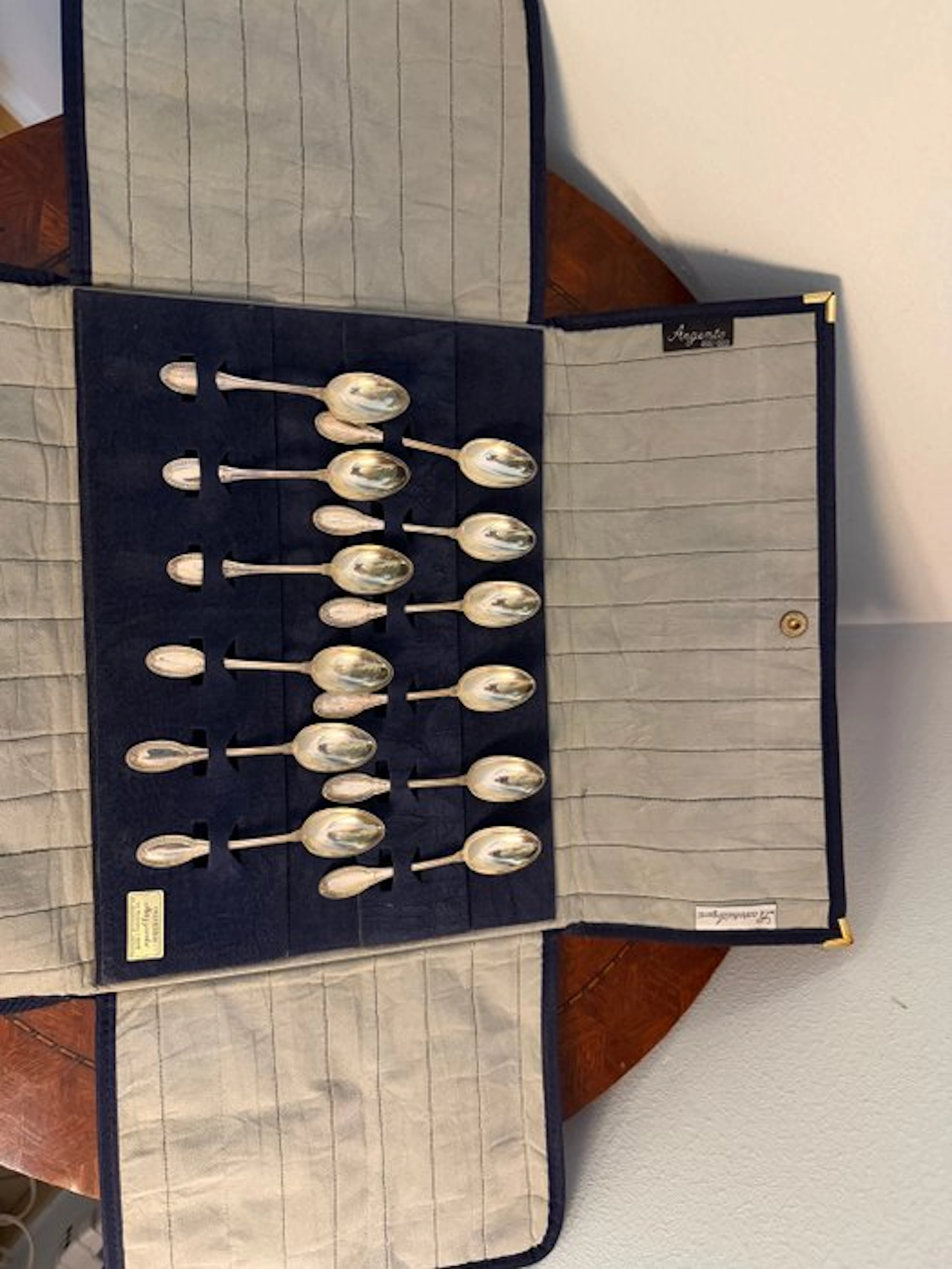 Tea spoon (12) - .800 silver - 800 silver service