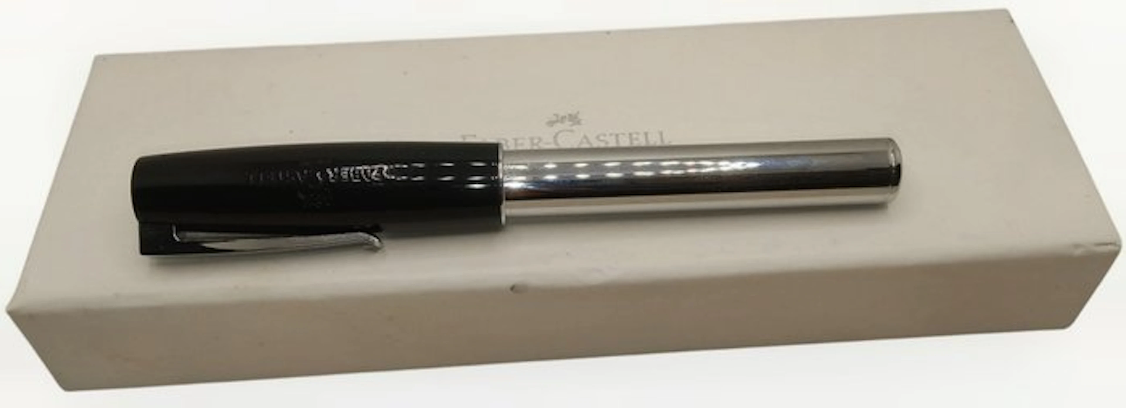 Faber Castell - Shiny Chrome & Black - No reserve price - Pen