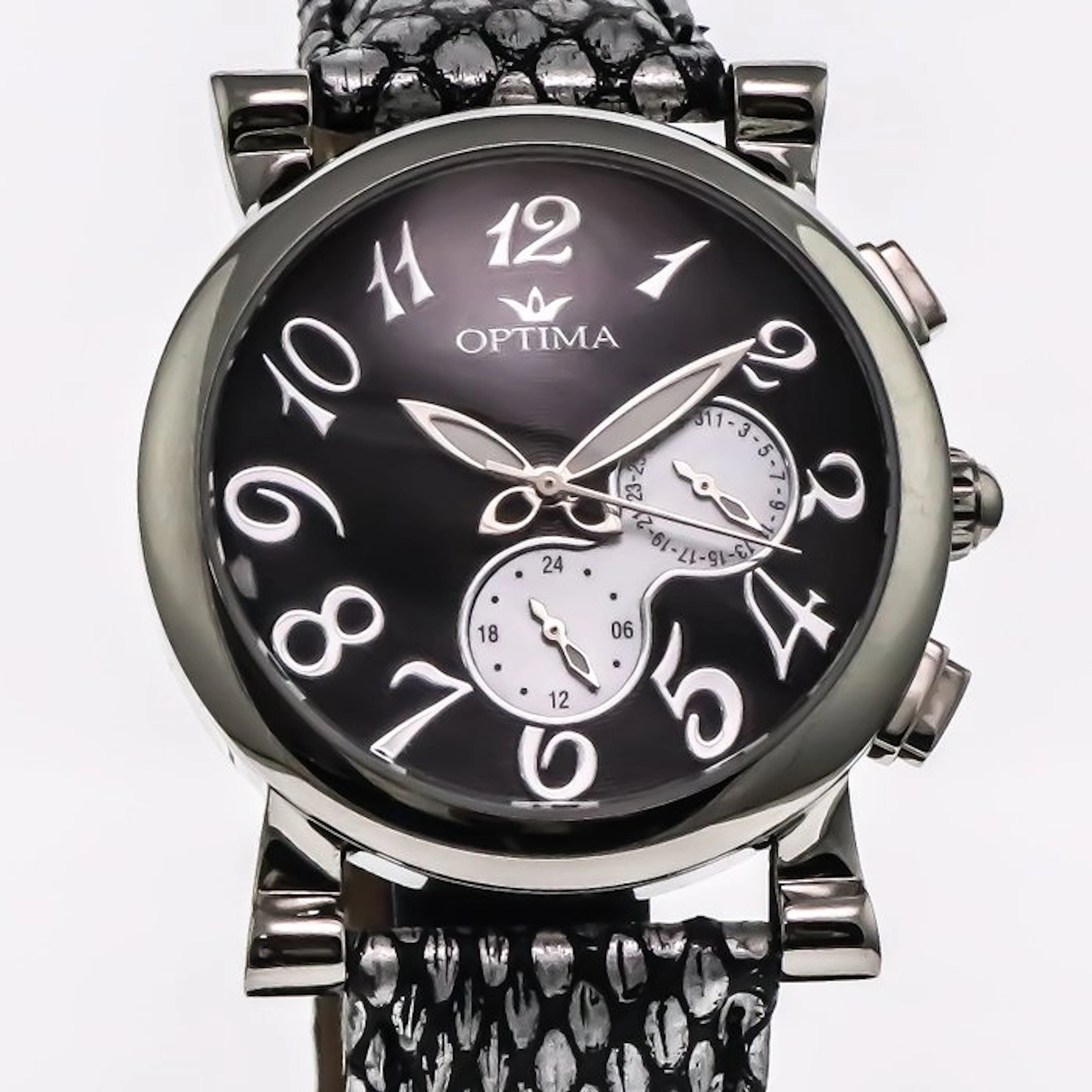 Optima - Swiss Made Watch - OSL245-SL-3 - Grey Strap - No...