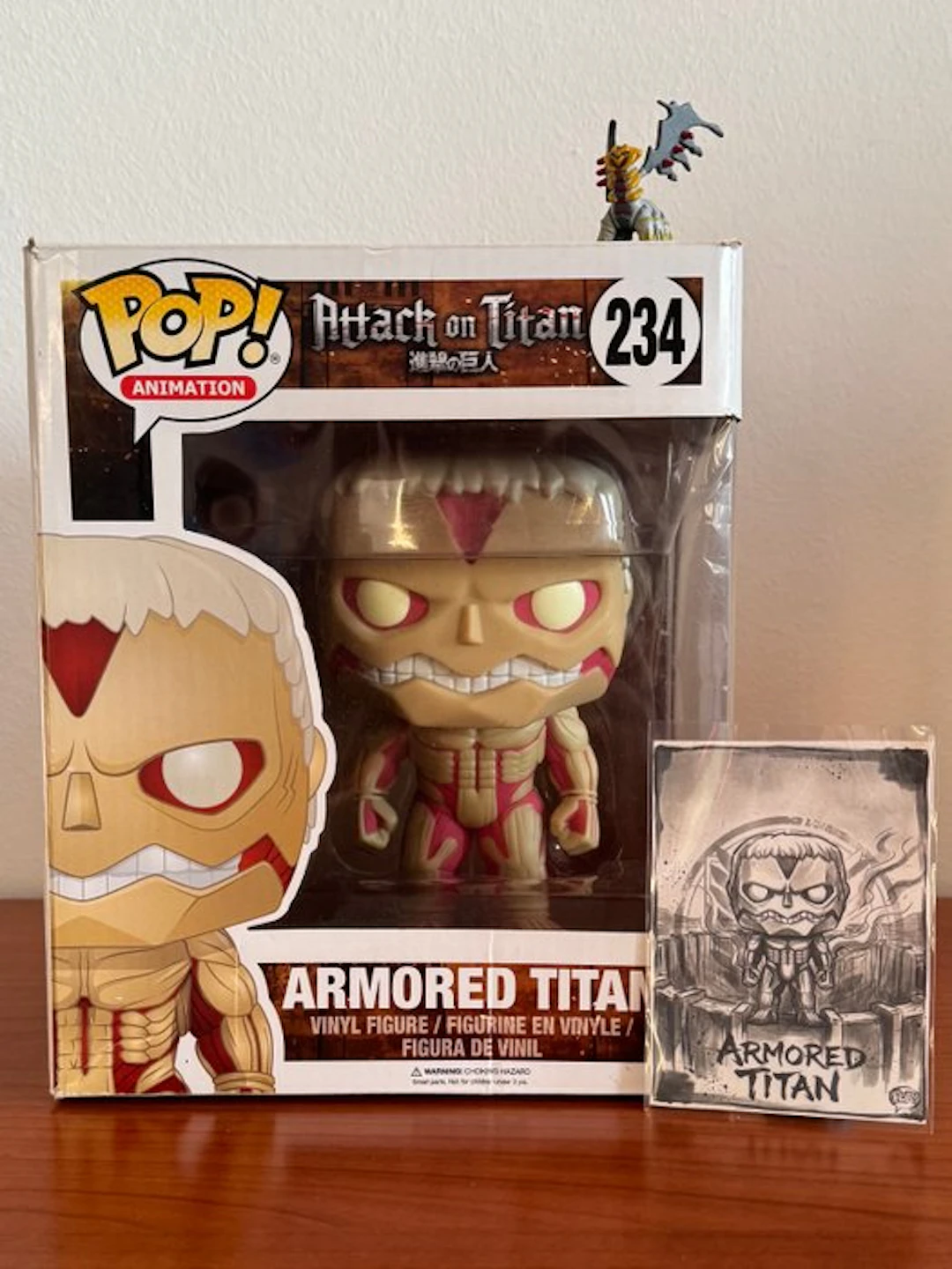 Funko - Funko Pop - Attack on Titan - Armored Titan #234 + Custom Card